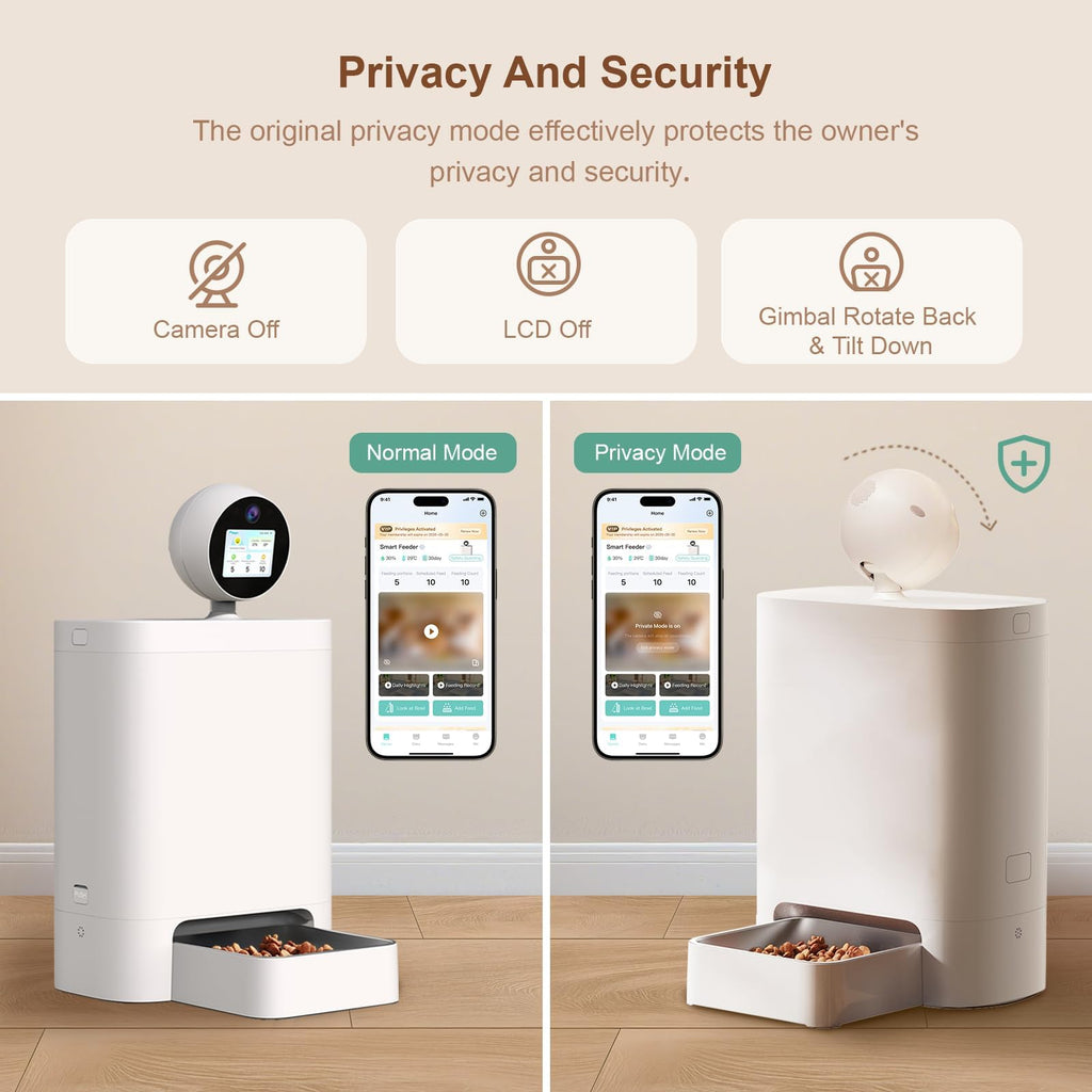 Zoiydals 5.5L AI Pet Feeder with 360° 2K Camera