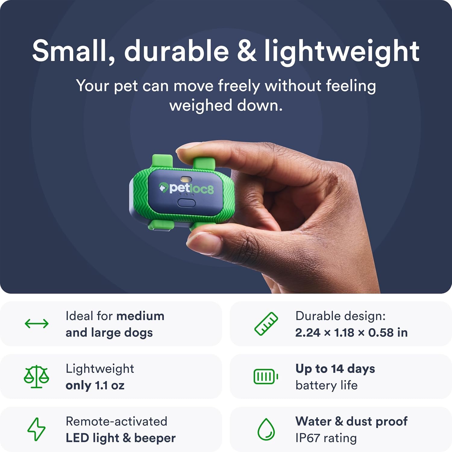 Waterproof Dog GPS Tracker with App Geofencing History