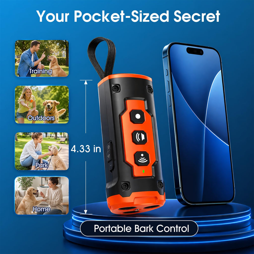 JTJTXL 1-Touch Rechargeable Dog Bark Deterrent Device