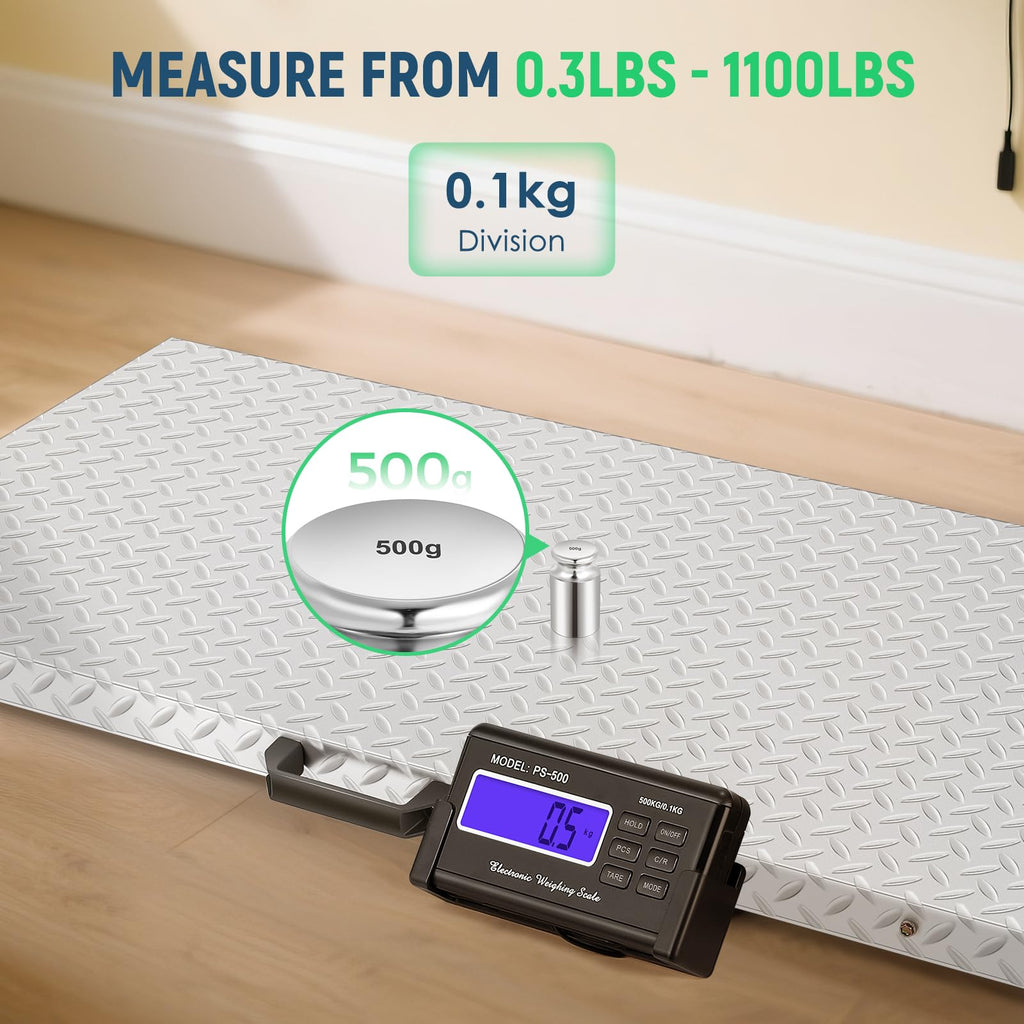 Antstone 1100 lb Large Breed Dog and Livestock Scale