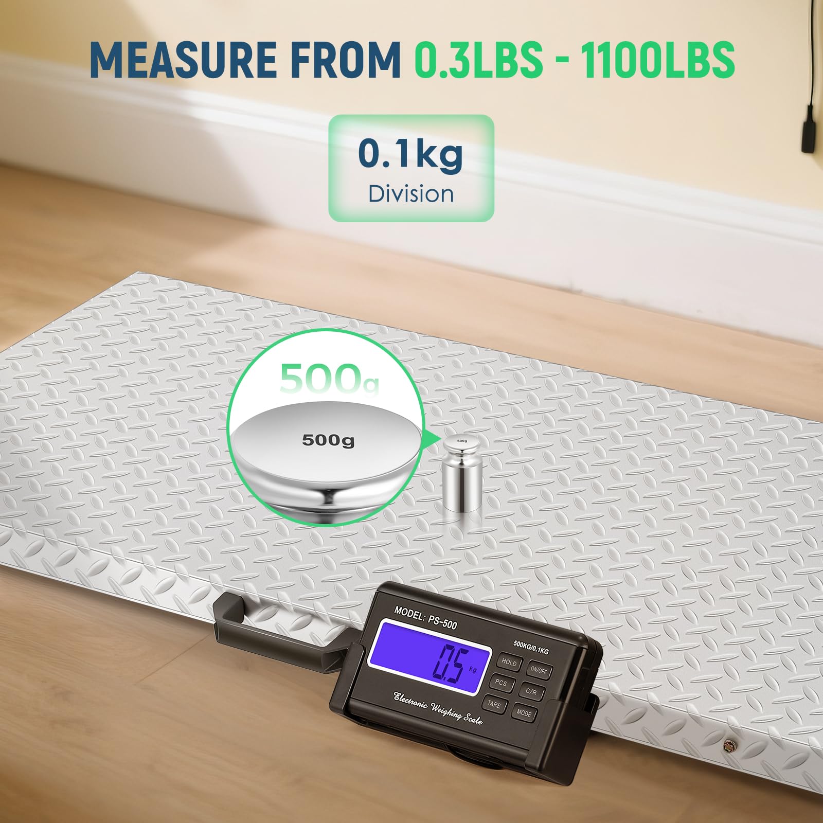Antstone 1100 lb Large Breed Dog and Livestock Scale