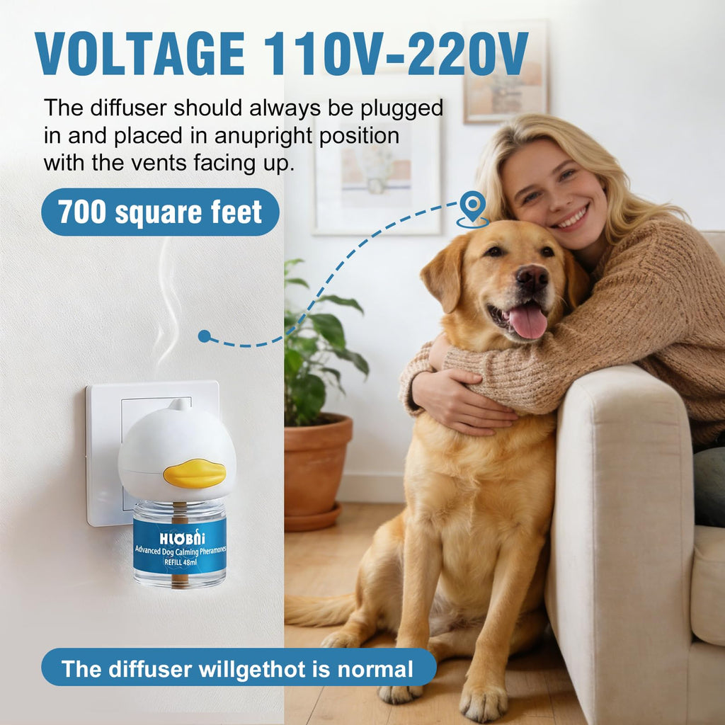 HLOBNI Dog Calming Pheromone Diffuser Kit 2-Pack