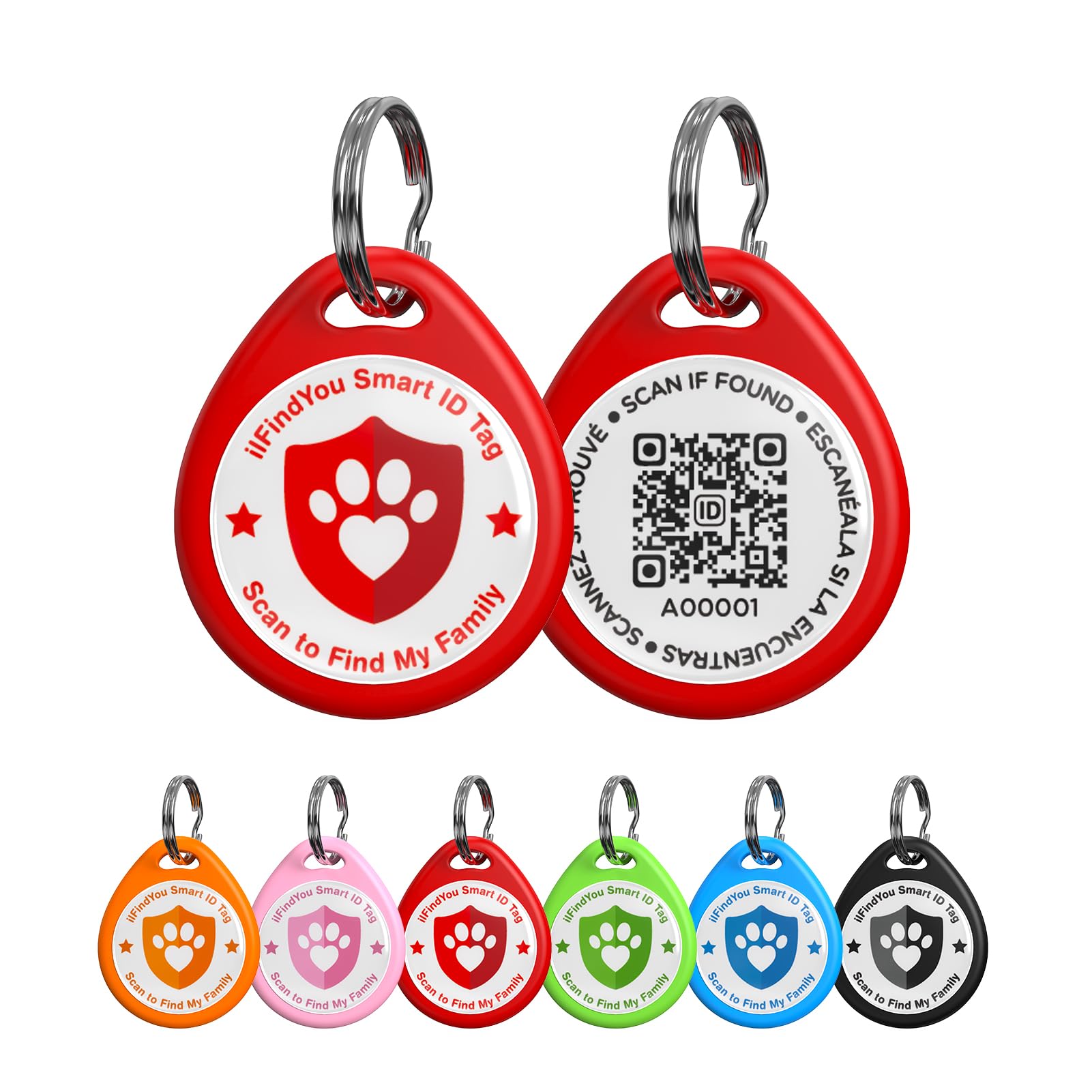ilFindYou Personalized QR Code Dog Collar ID Tag