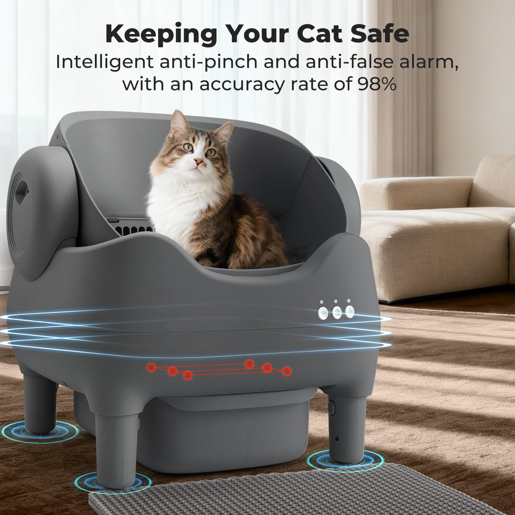 KITPLUS App-Controlled Self-Cleaning Cat Litter Box