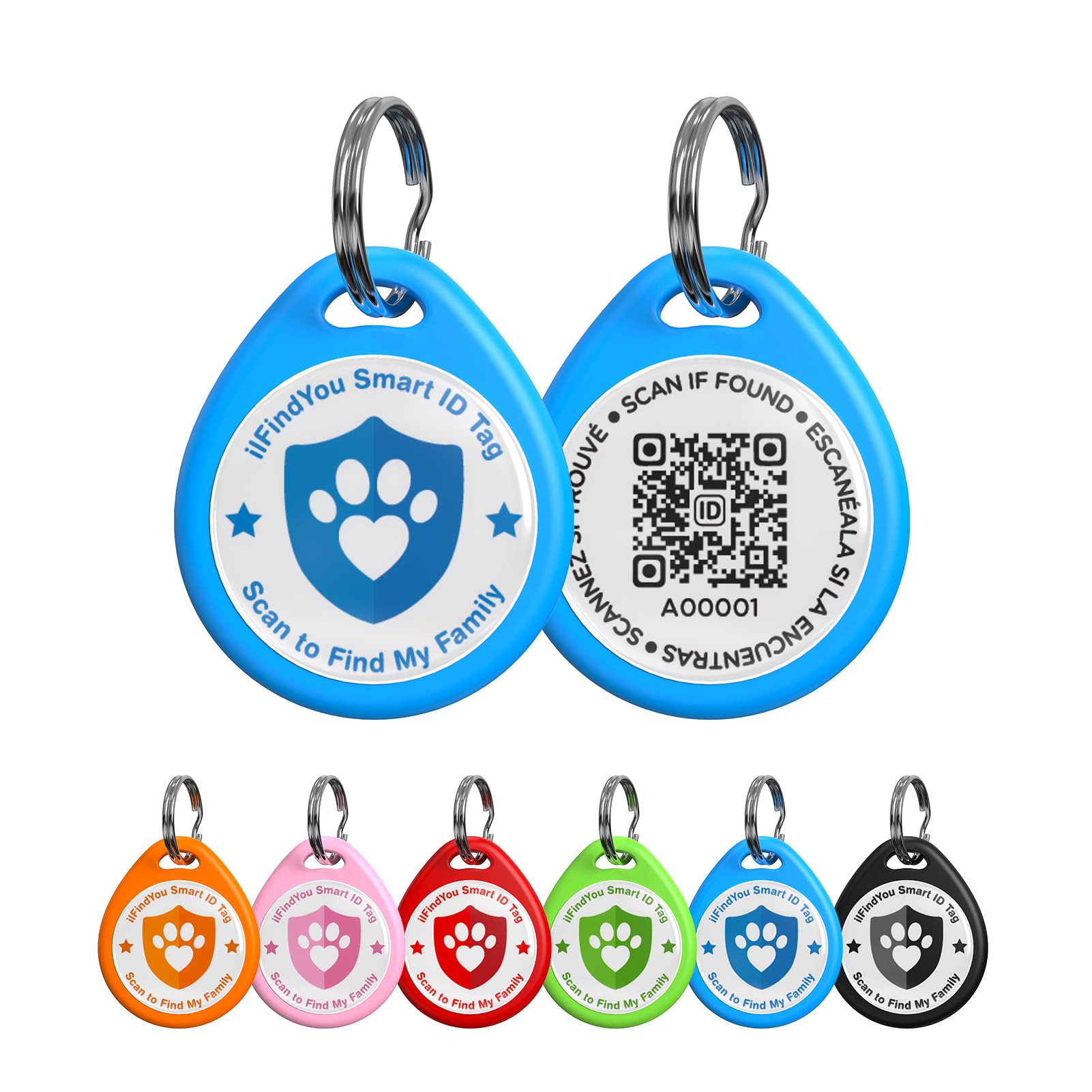 ilFindYou Personalized QR Code Dog Collar ID Tag