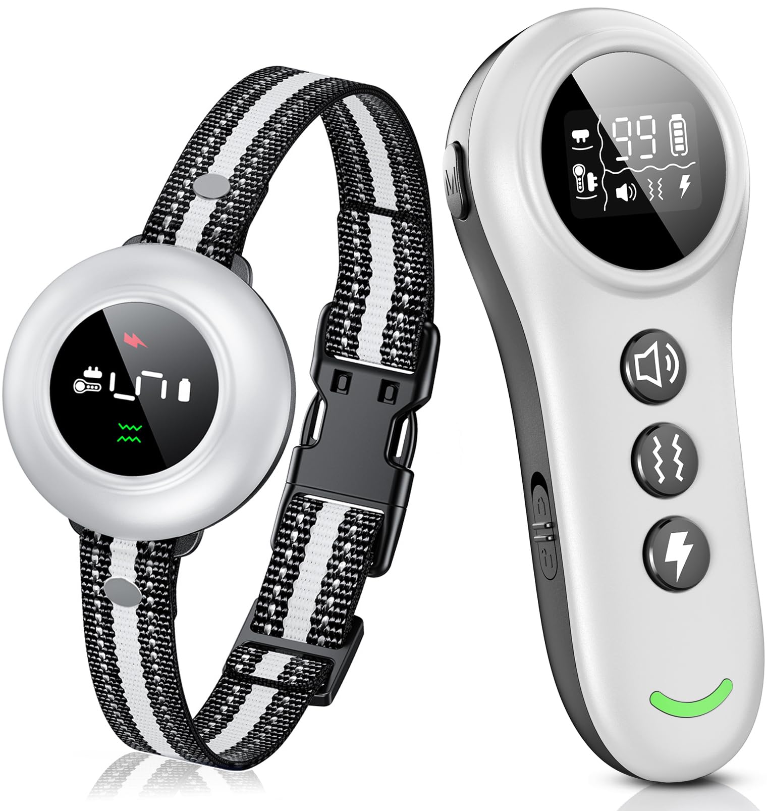 2-in-1 Waterproof Dog Bark and Remote Training Collar