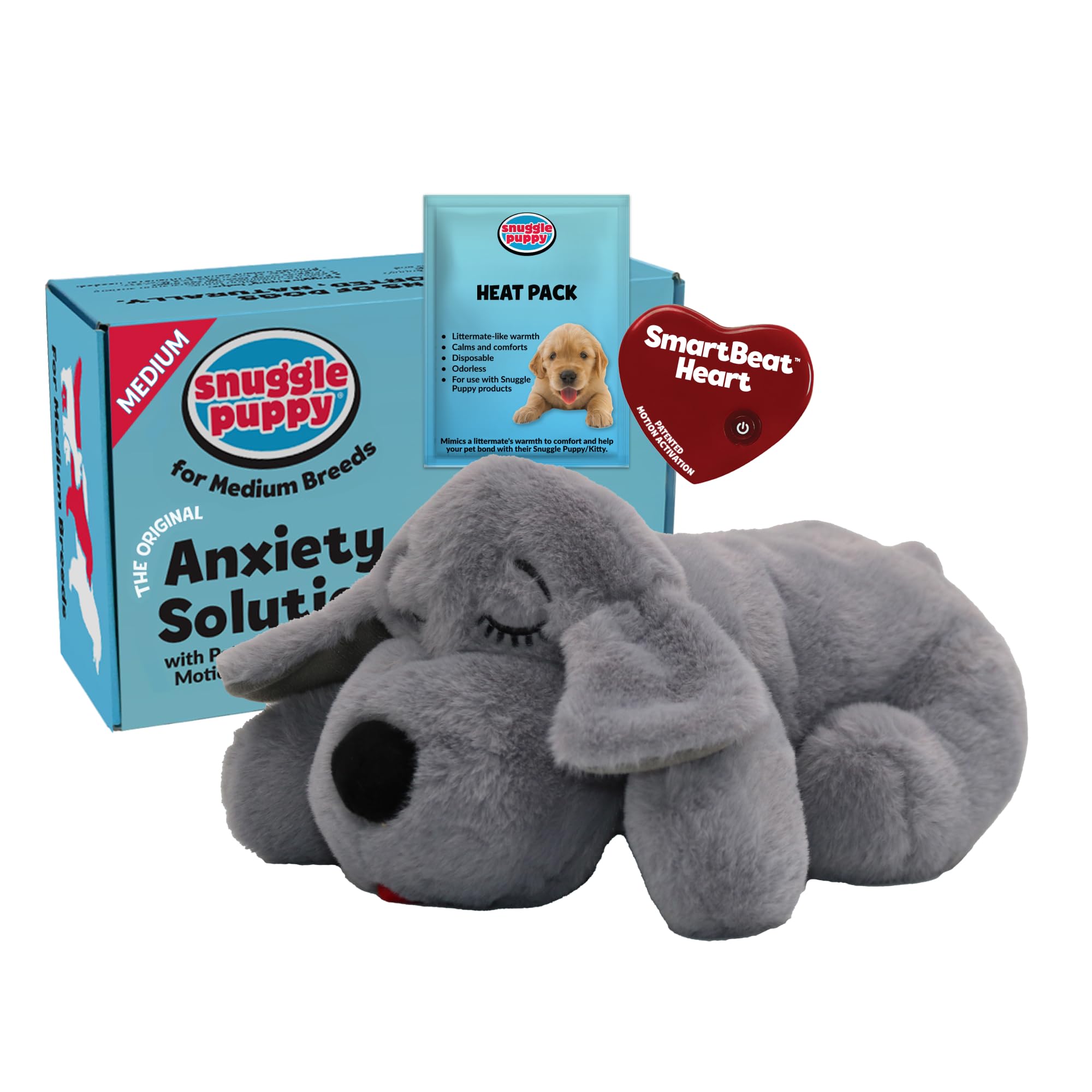 Snuggle Puppy Heartbeat Dog Toy for Calming Comfort