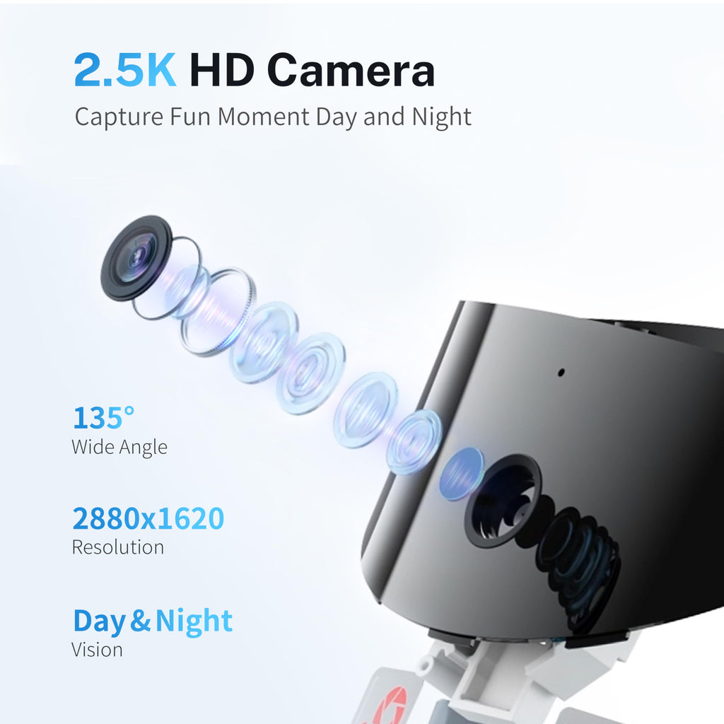 Enabot EBO ROLA PetPal 2.5K Camera Robot with Treats