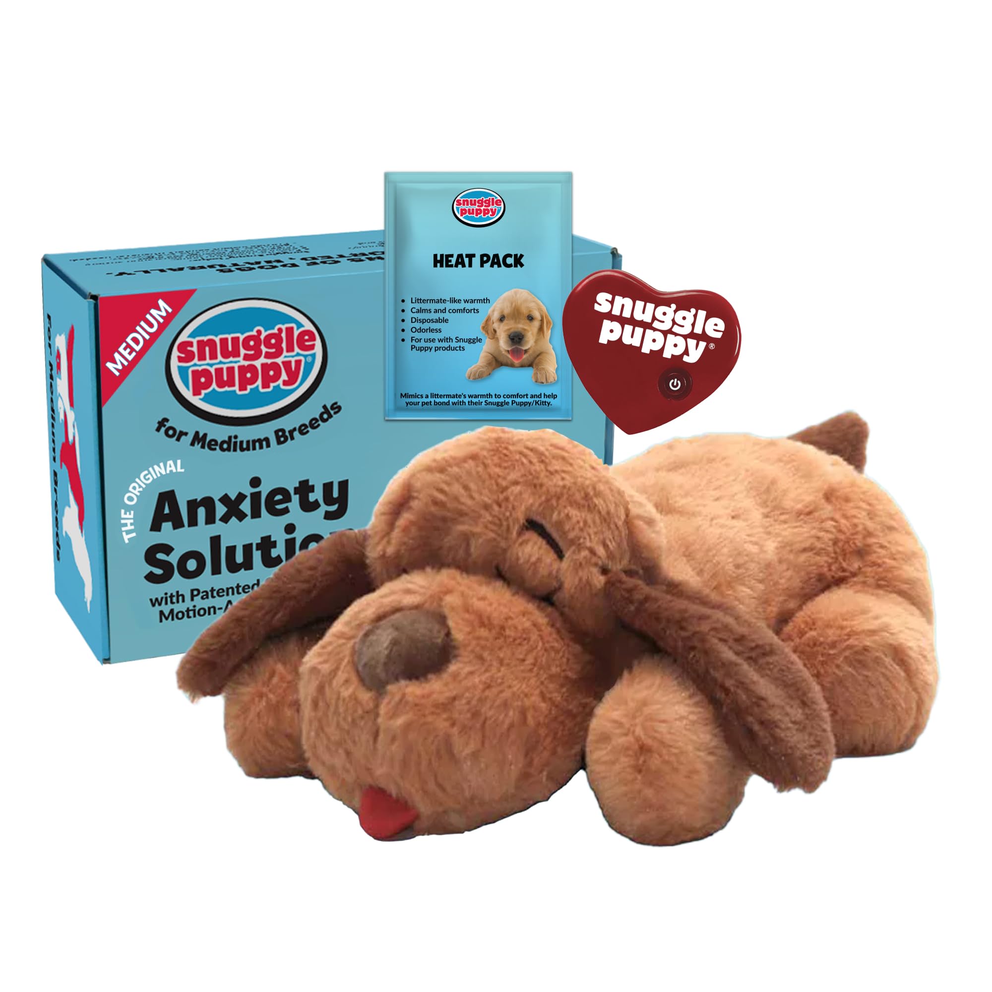 Snuggle Puppy Heartbeat Dog Toy for Calming Comfort