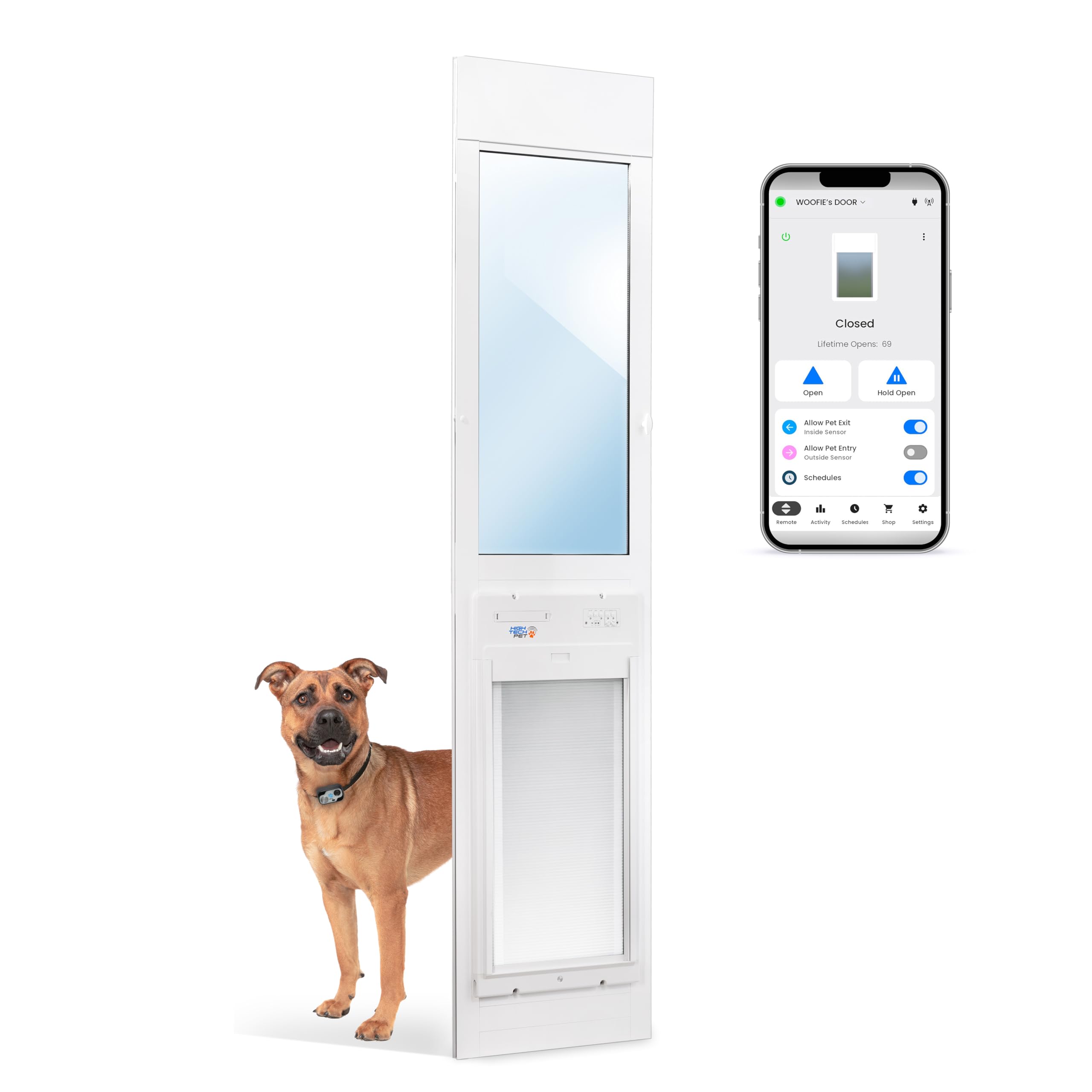 High Tech Pet WiFi Roll Up Smart Automatic Pet Door