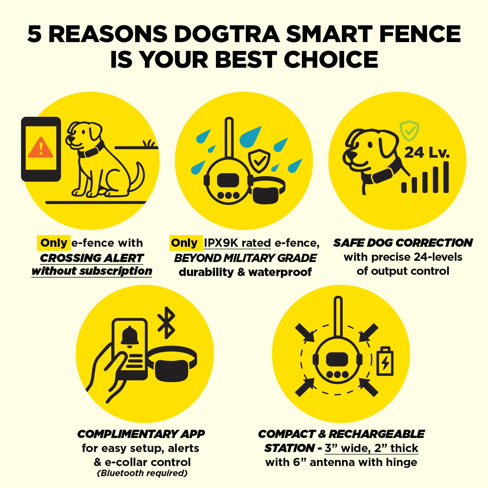 Dogtra Smart Wireless Dog Fence and Training Flags Bundle