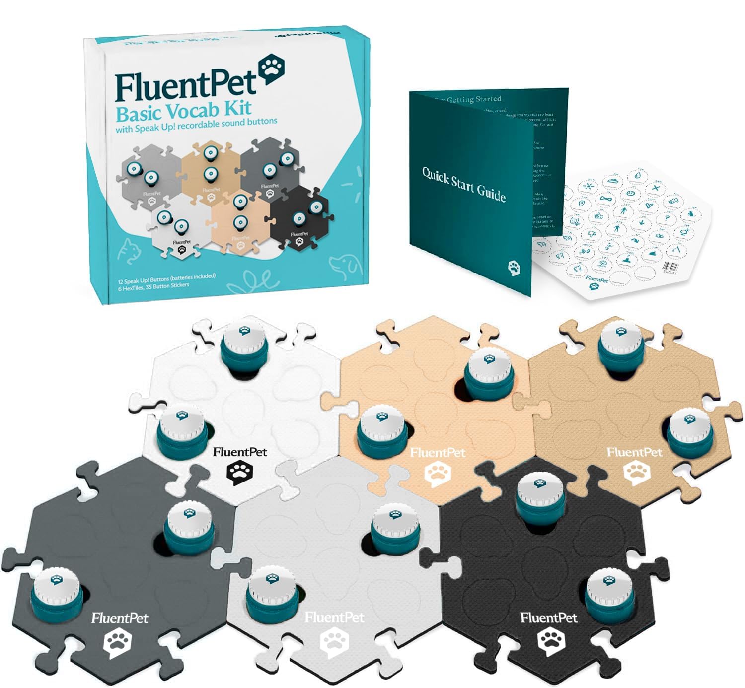 FluentPet Talking Button Kit for Pet Communication
