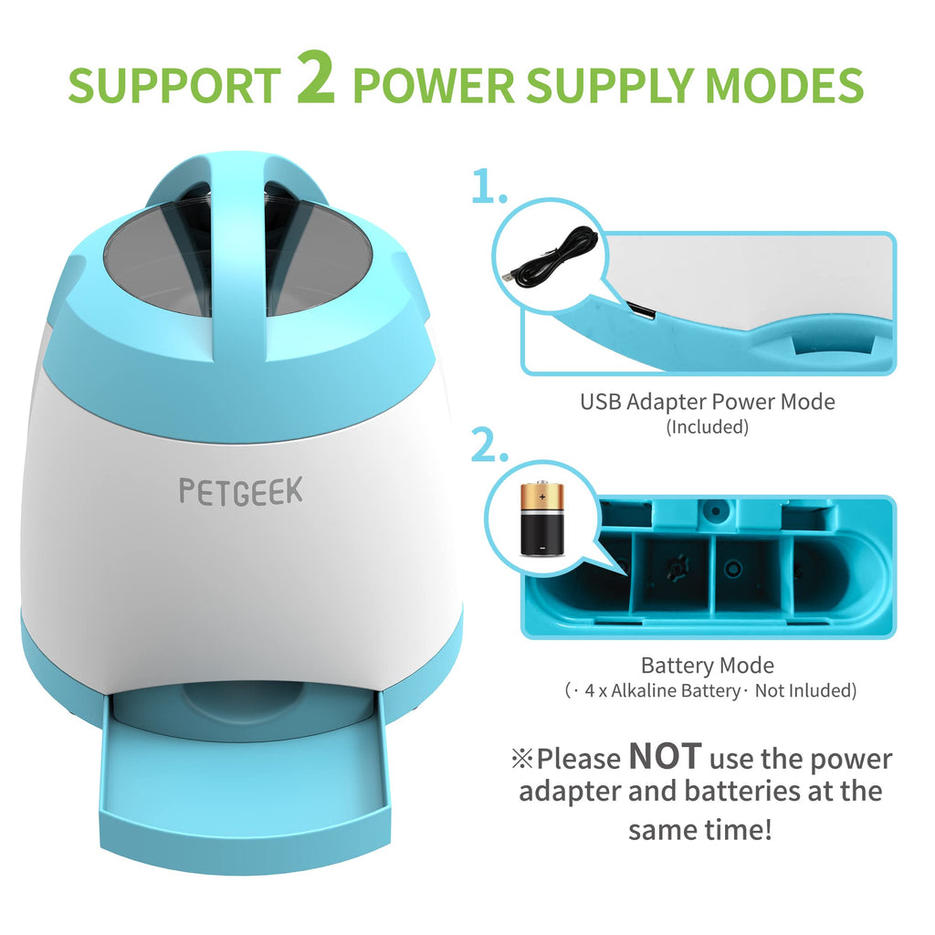 PETGEEK Rechargeable Dog Treat Dispenser Puzzle Toy