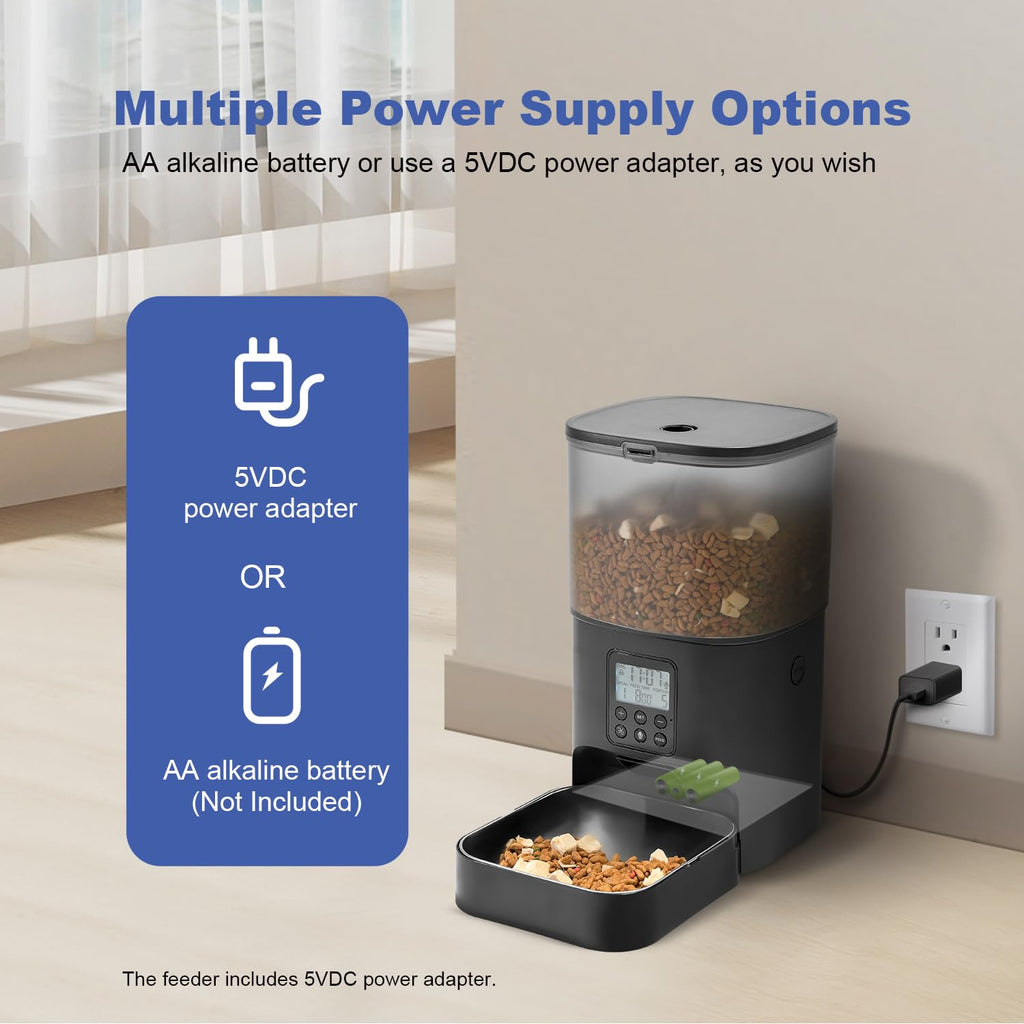 Automatic Cat Feeder with Voice Recorder and Meal Timer