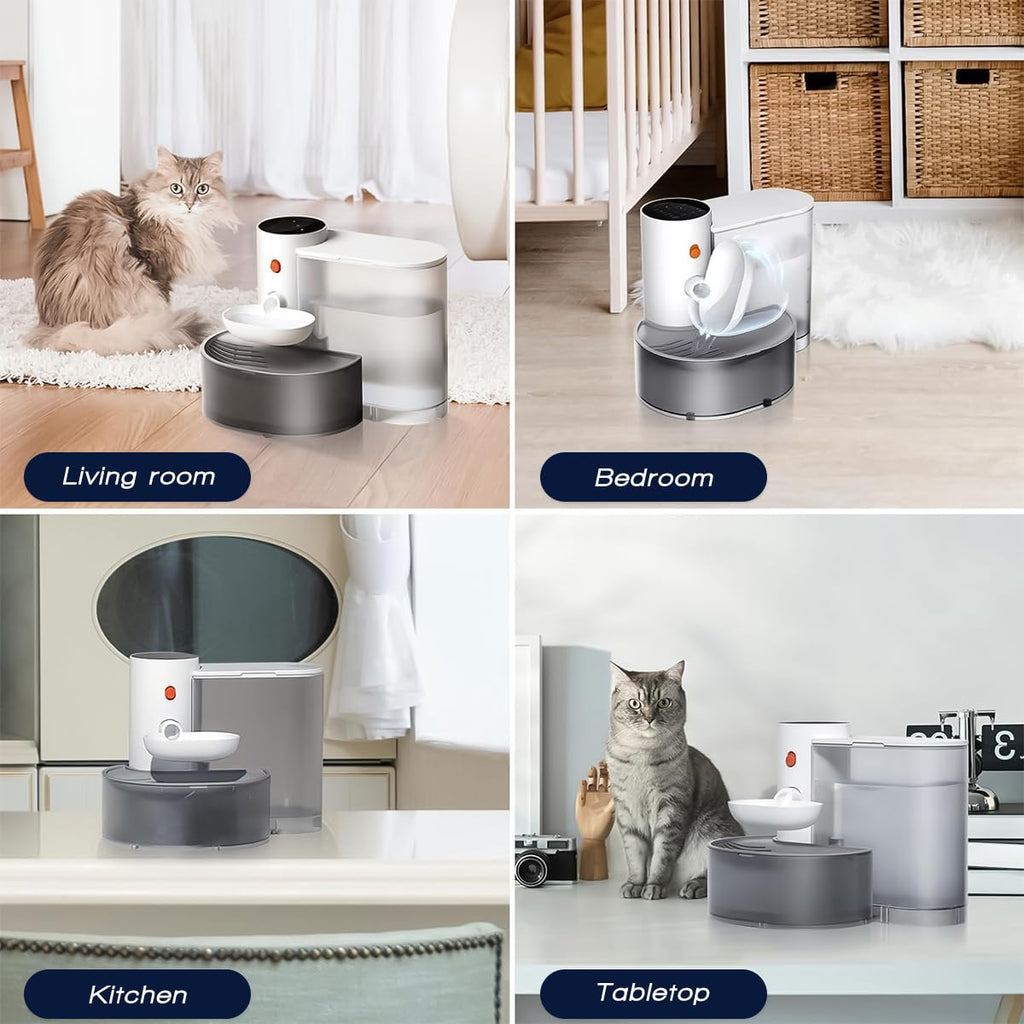 3.5L Rechargeable Wireless Pet Water Fountain with Filter