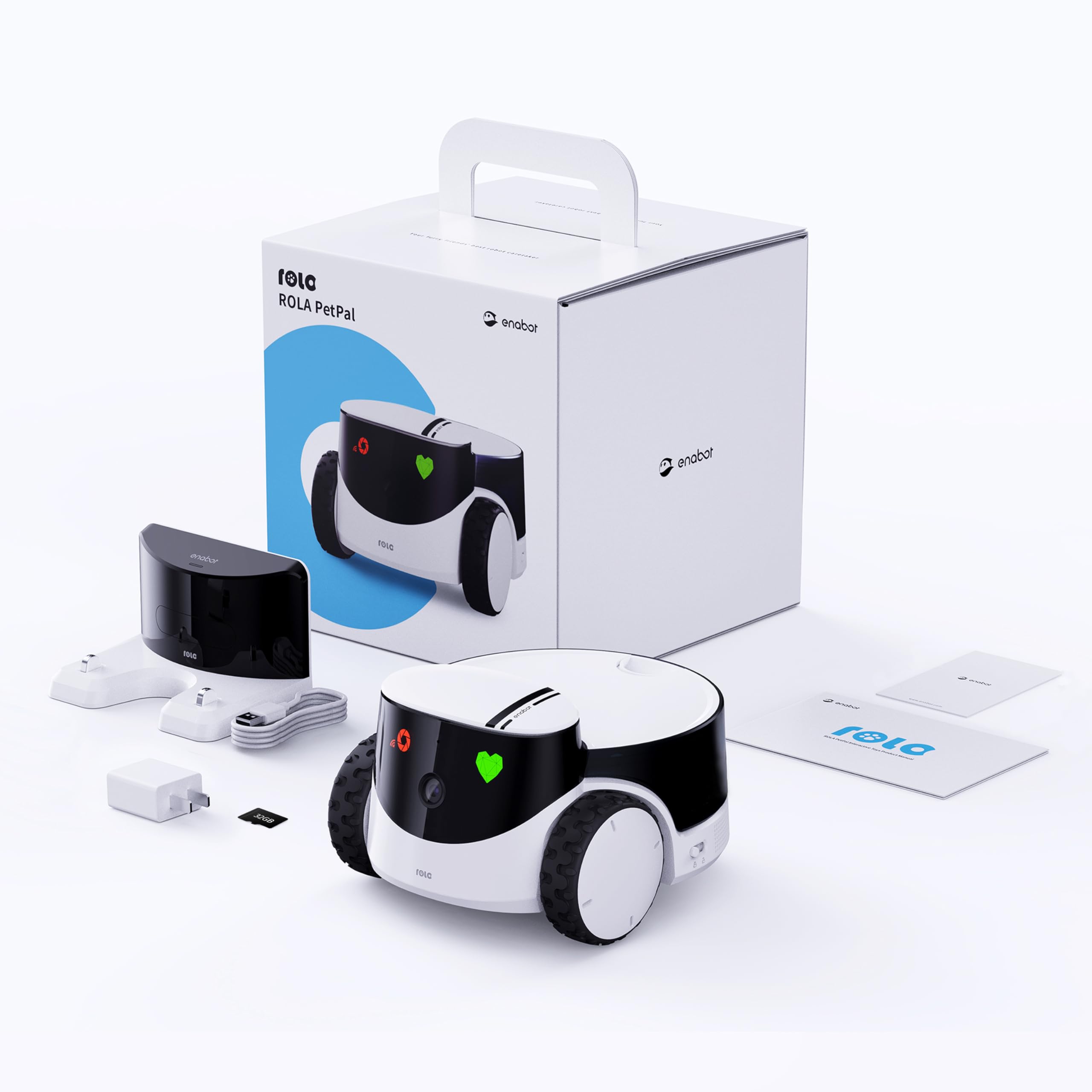 Enabot EBO ROLA PetPal 2.5K Camera Robot with Treats