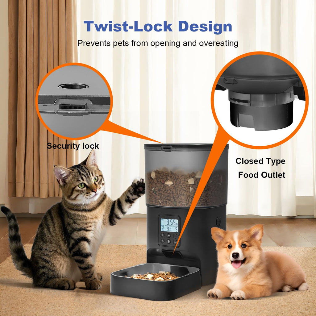 Automatic Cat Feeder with Voice Recorder and Meal Timer