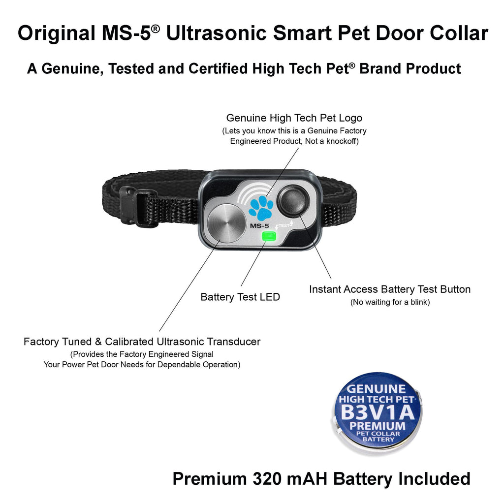 High Tech Pet MS-5 Waterproof Automatic Door Collar