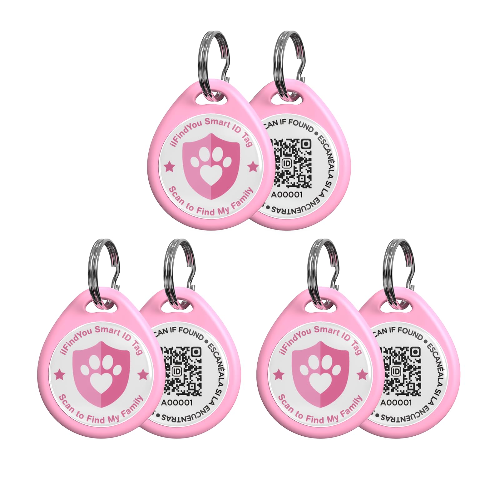 ilFindYou Personalized QR Code Dog Collar ID Tag
