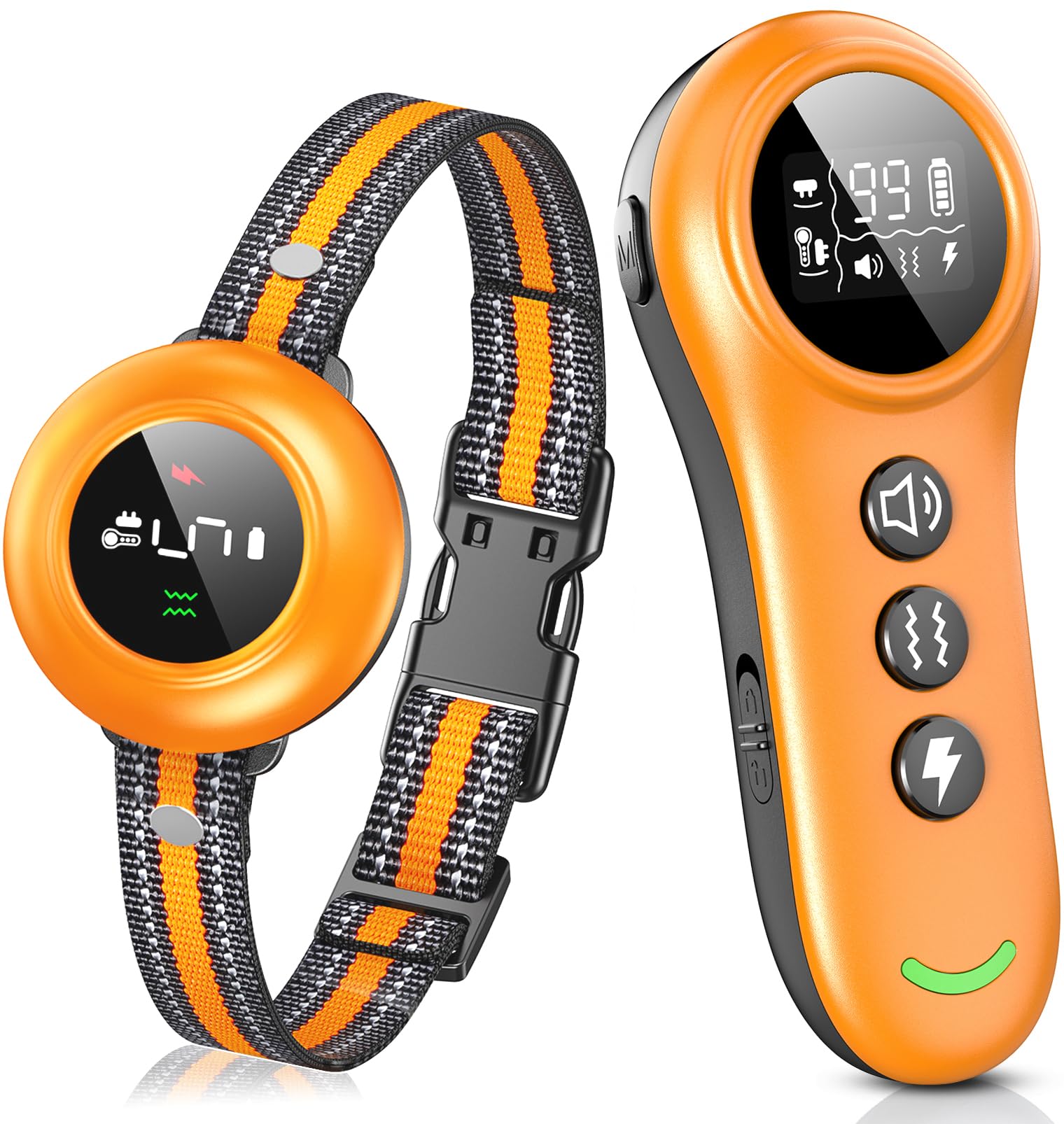 2-in-1 Waterproof Dog Bark and Remote Training Collar