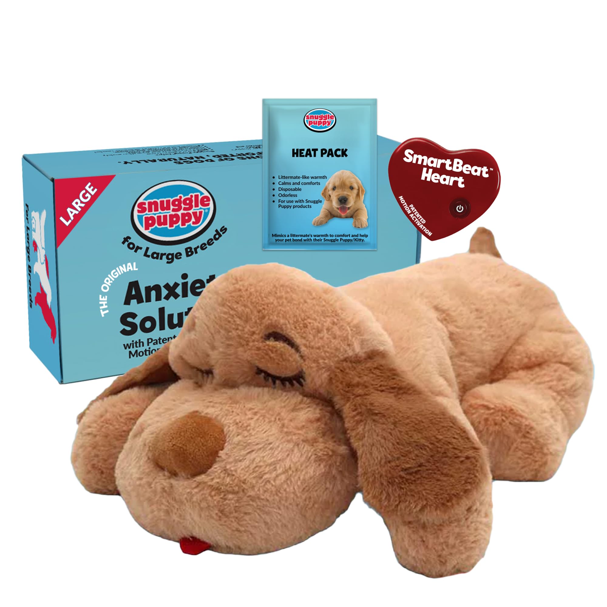 Snuggle Puppy Heartbeat Dog Toy for Calming Comfort