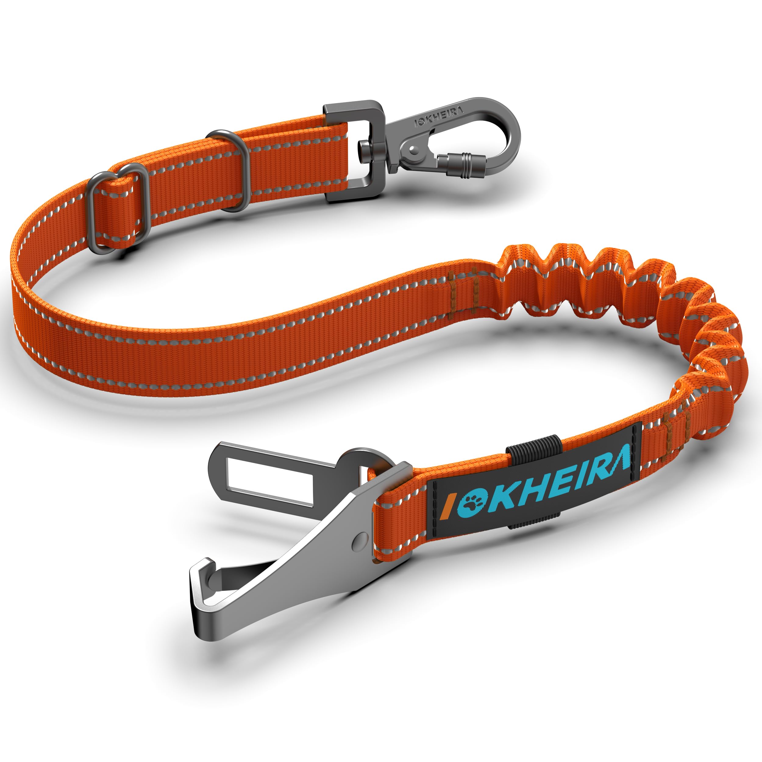 Adjustable 3-in-1 Reflective Dog Car Seat Belt Harness