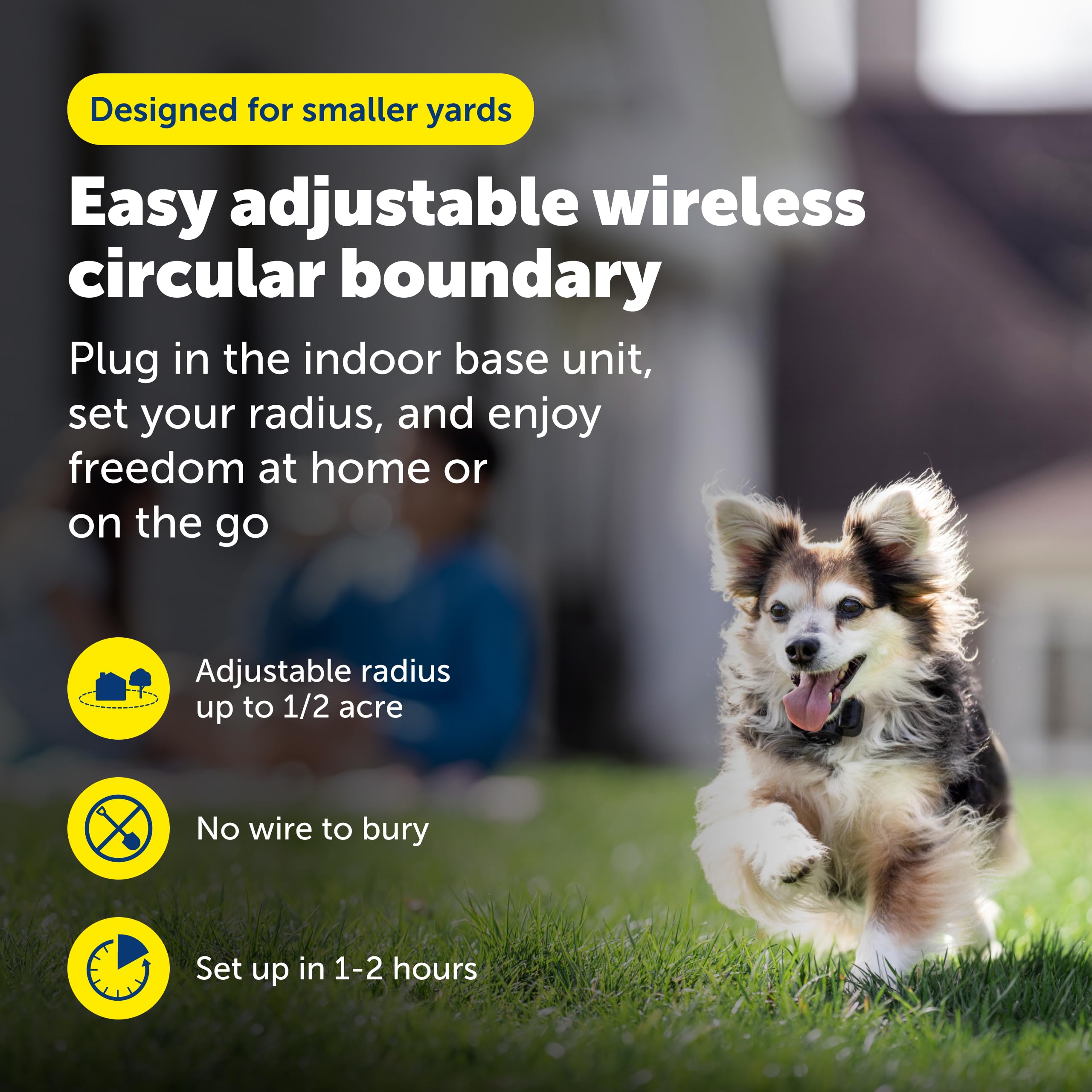 PetSafe Portable Wireless Dog Fence with Waterproof Collar