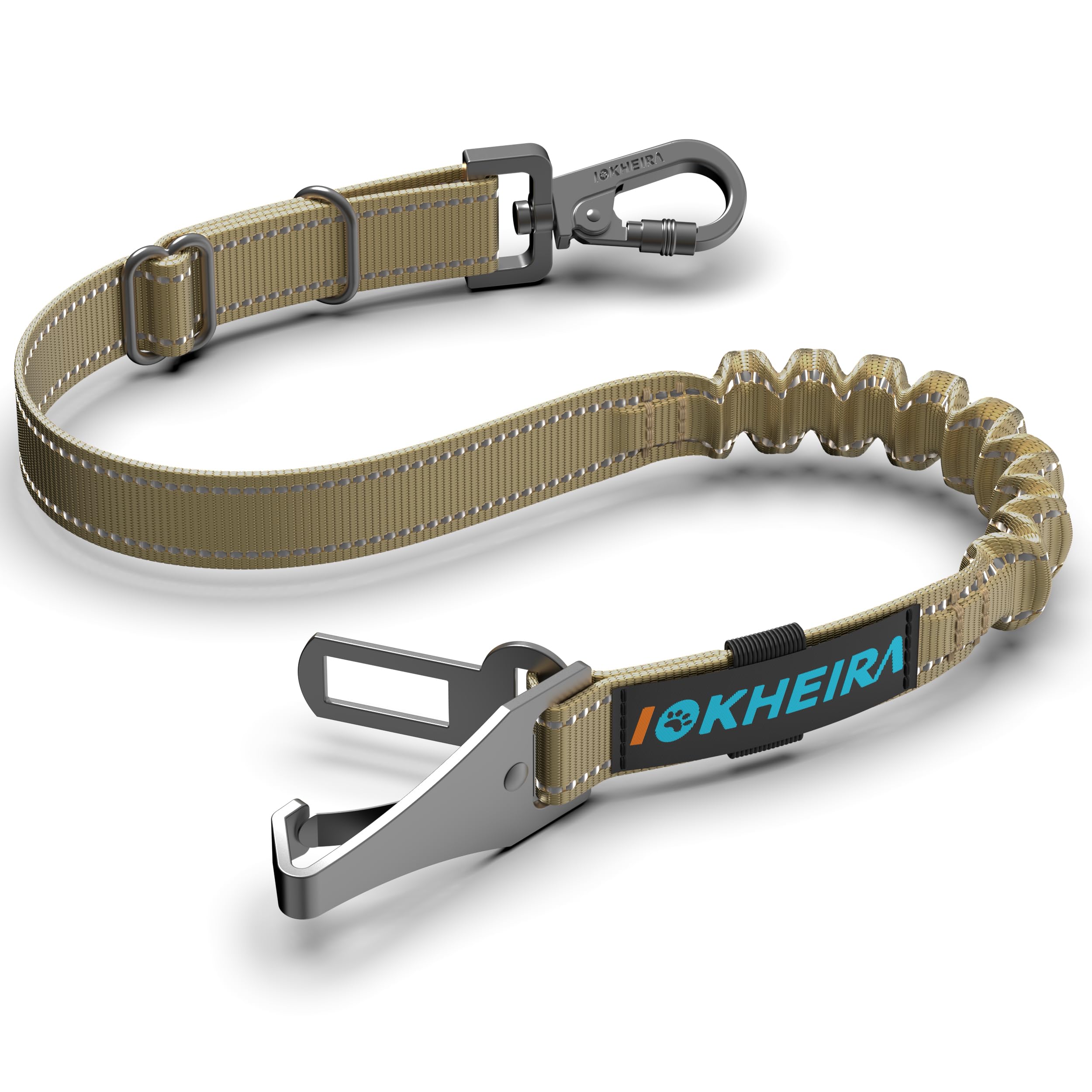 Adjustable 3-in-1 Reflective Dog Car Seat Belt Harness