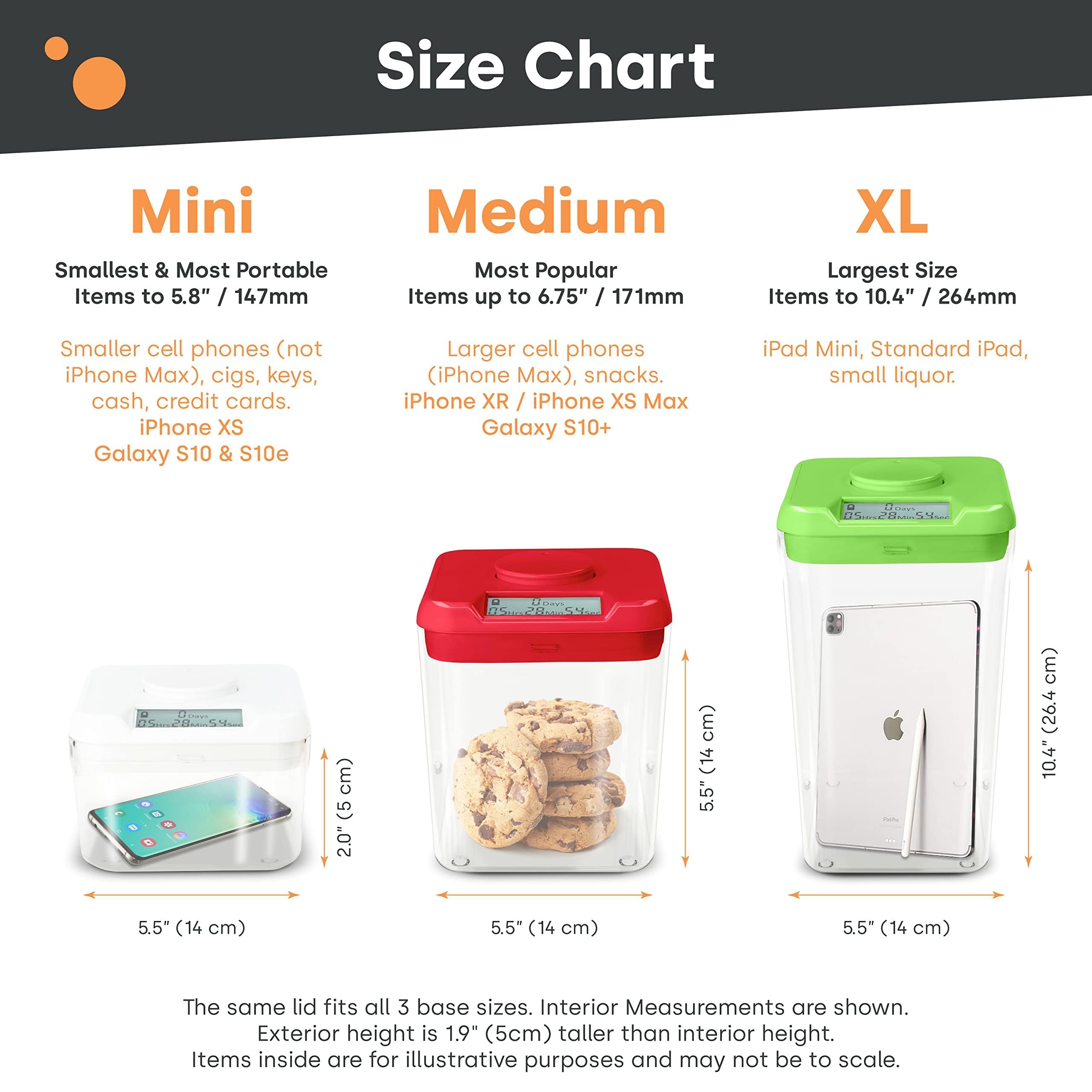 K-Safe Medium Timed Lock Box Container with Access Port