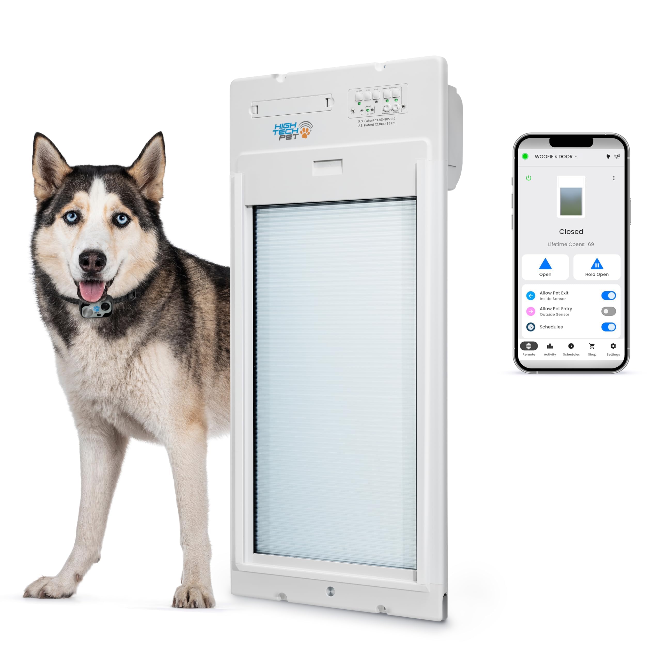 High Tech Pet WiFi Roll Up Smart Automatic Pet Door