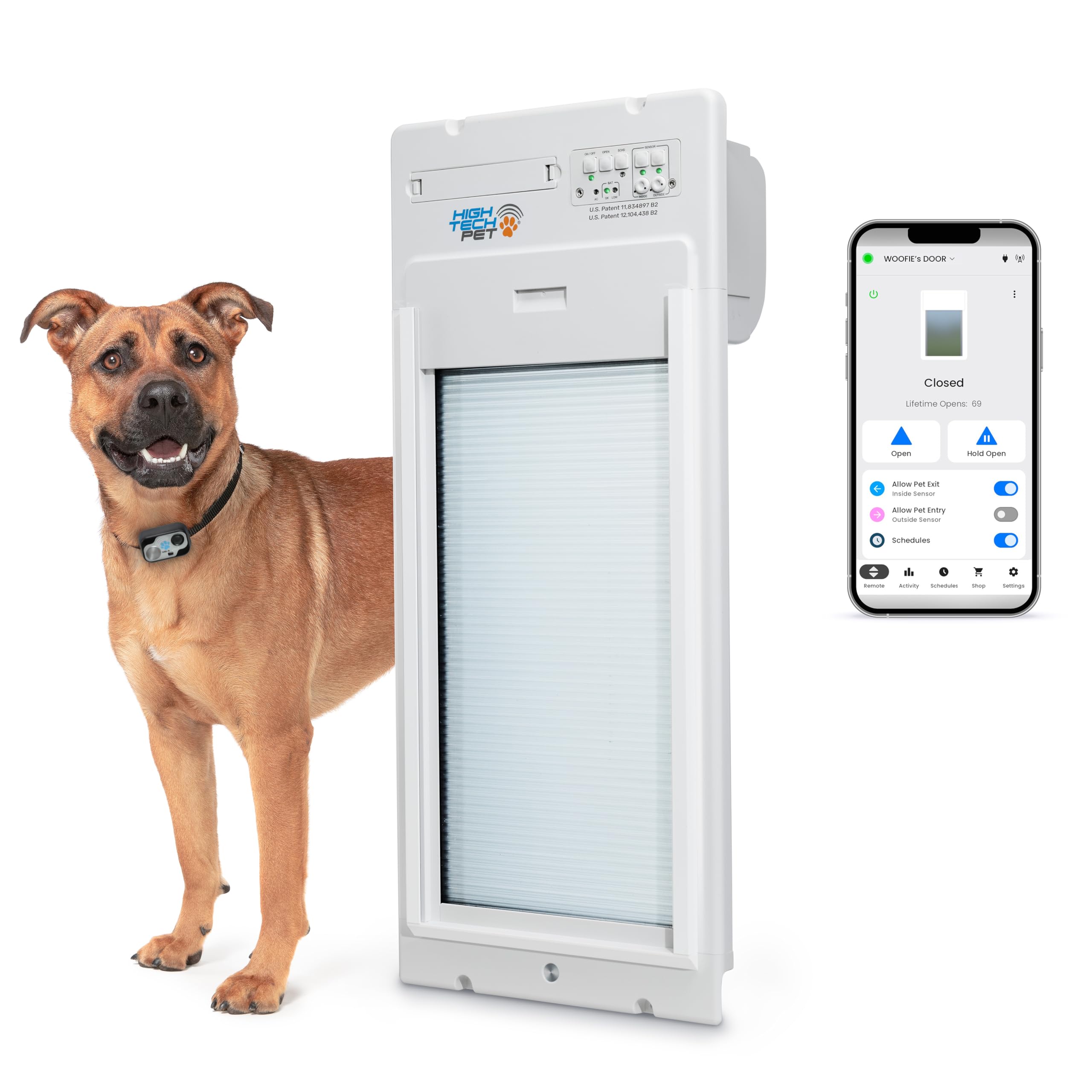 High Tech Pet WiFi Roll Up Smart Automatic Pet Door