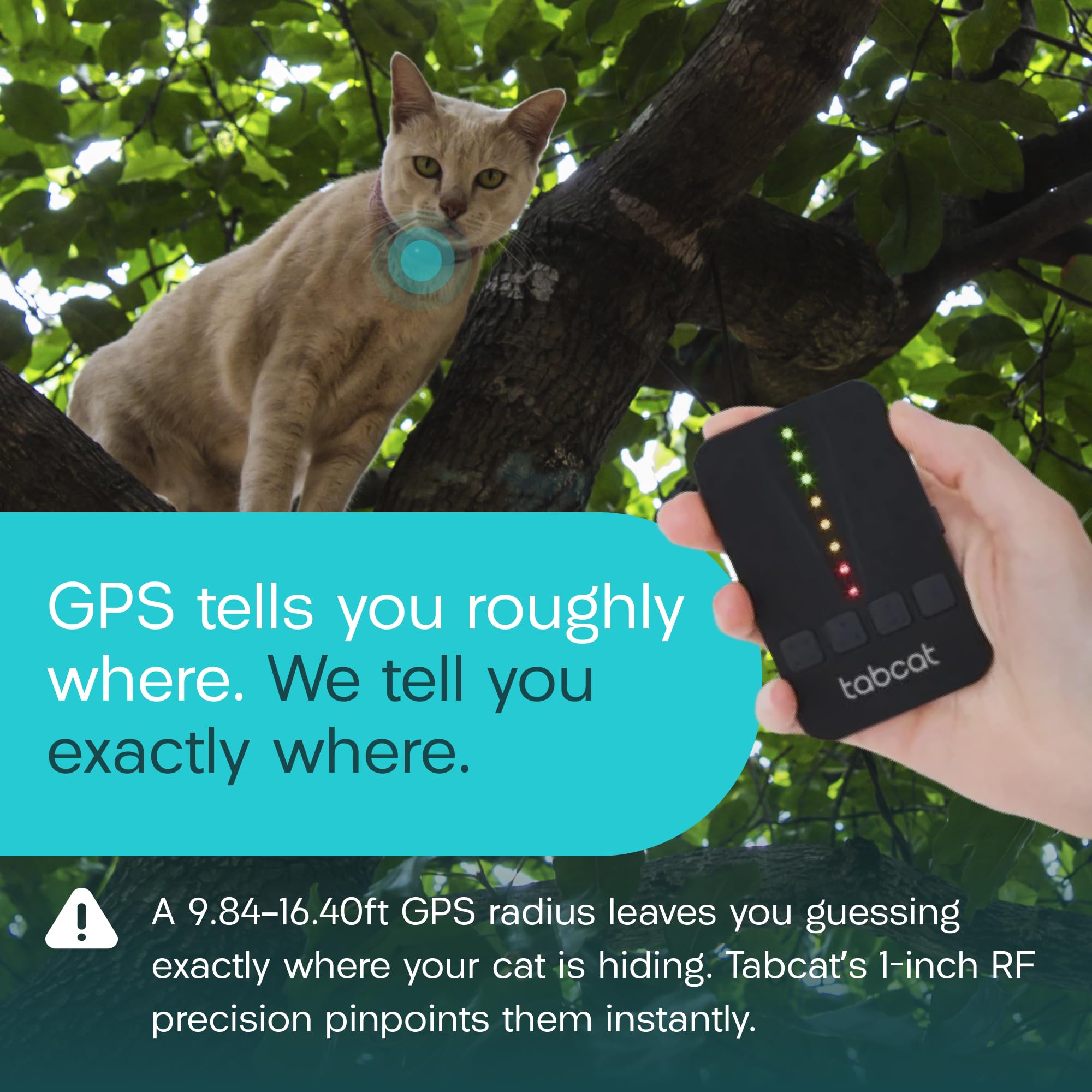 Tabcat V2 No-Fee Cat Tracker with Two Homing Tags