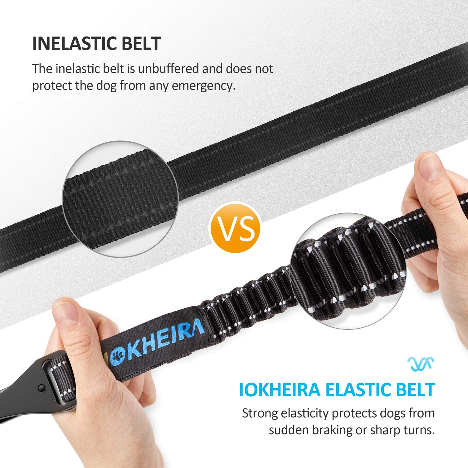 Adjustable 3-in-1 Reflective Dog Car Seat Belt Harness