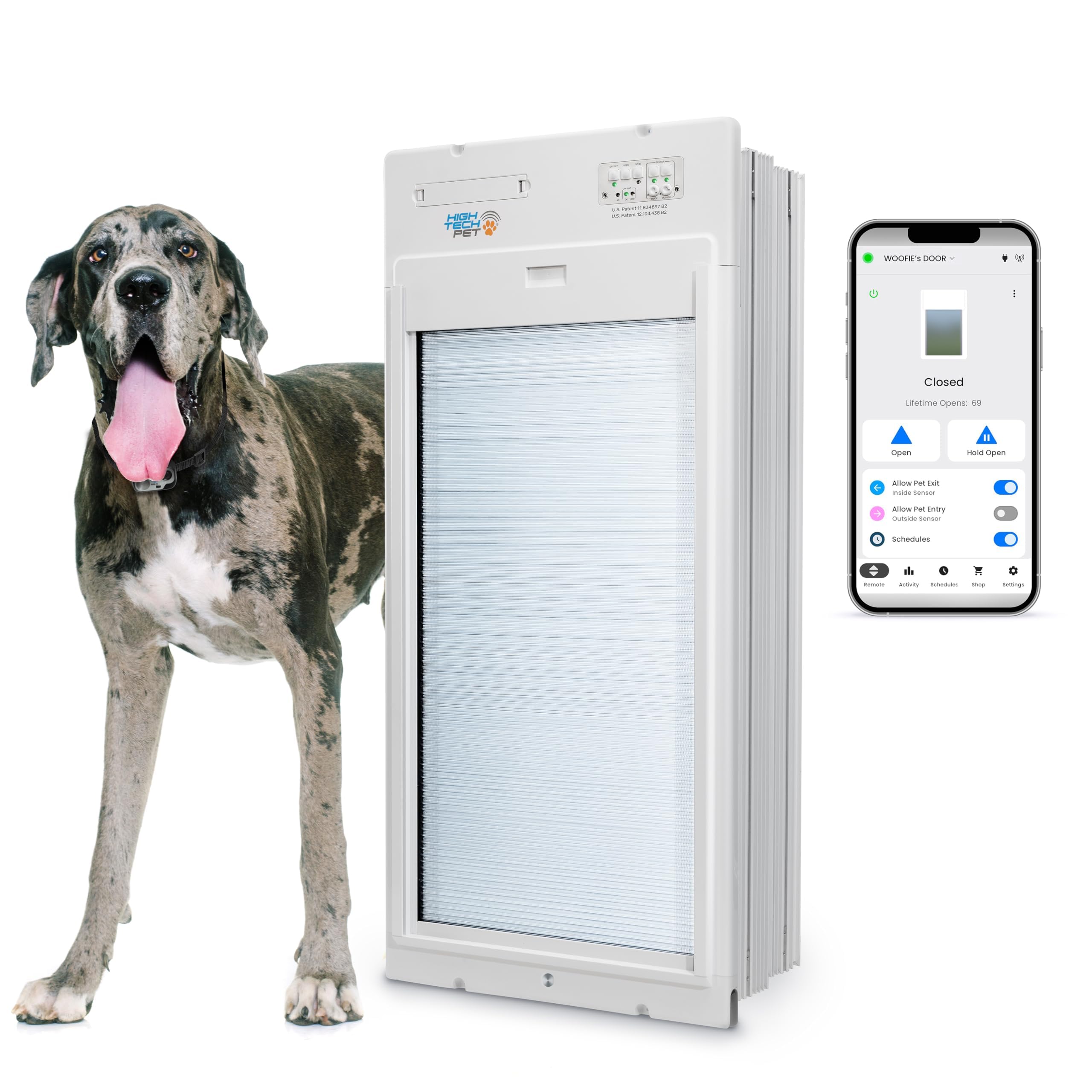 High Tech Pet WiFi Roll Up Smart Automatic Pet Door