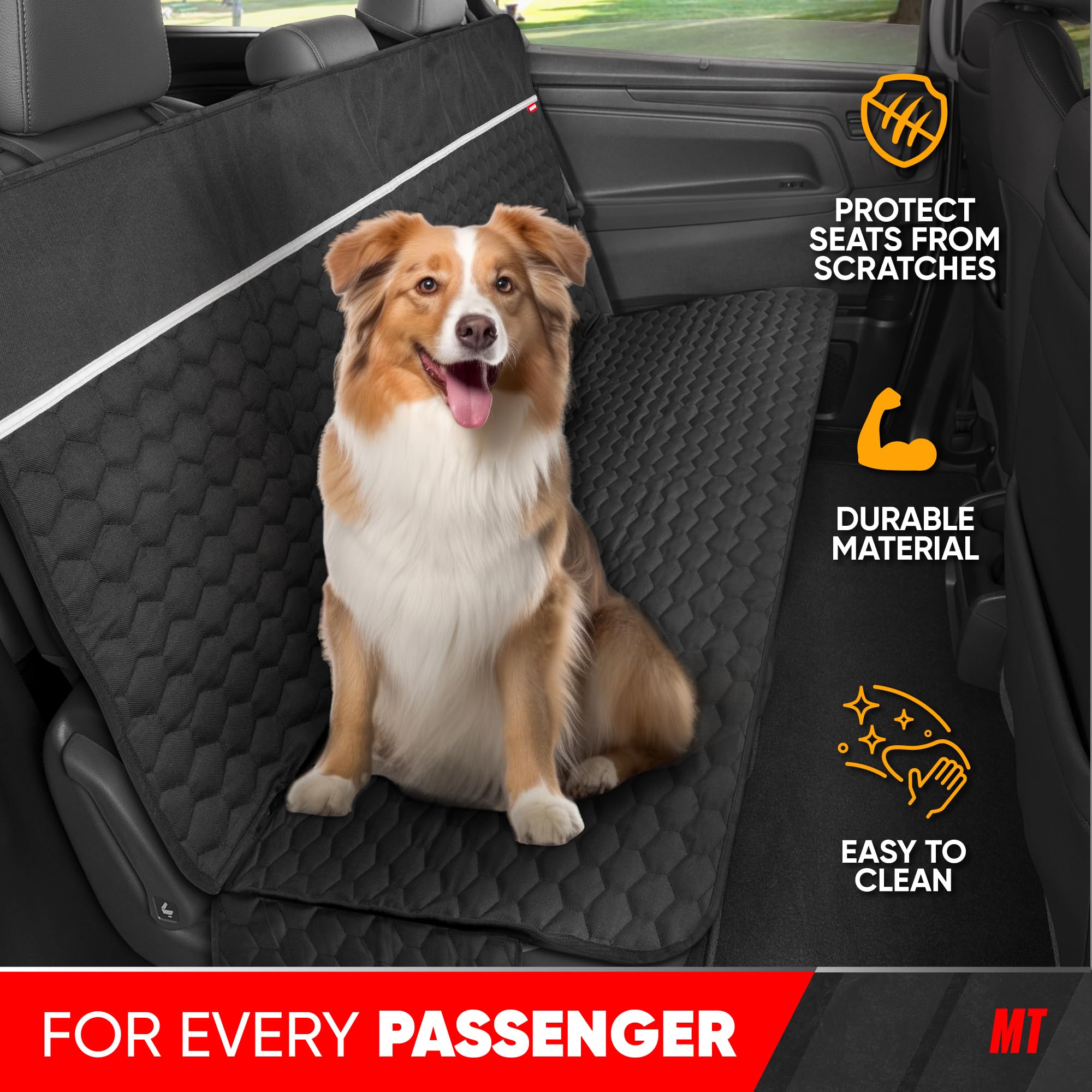 Motor Trend Waterproof Dog Seat Cover for Car Protection