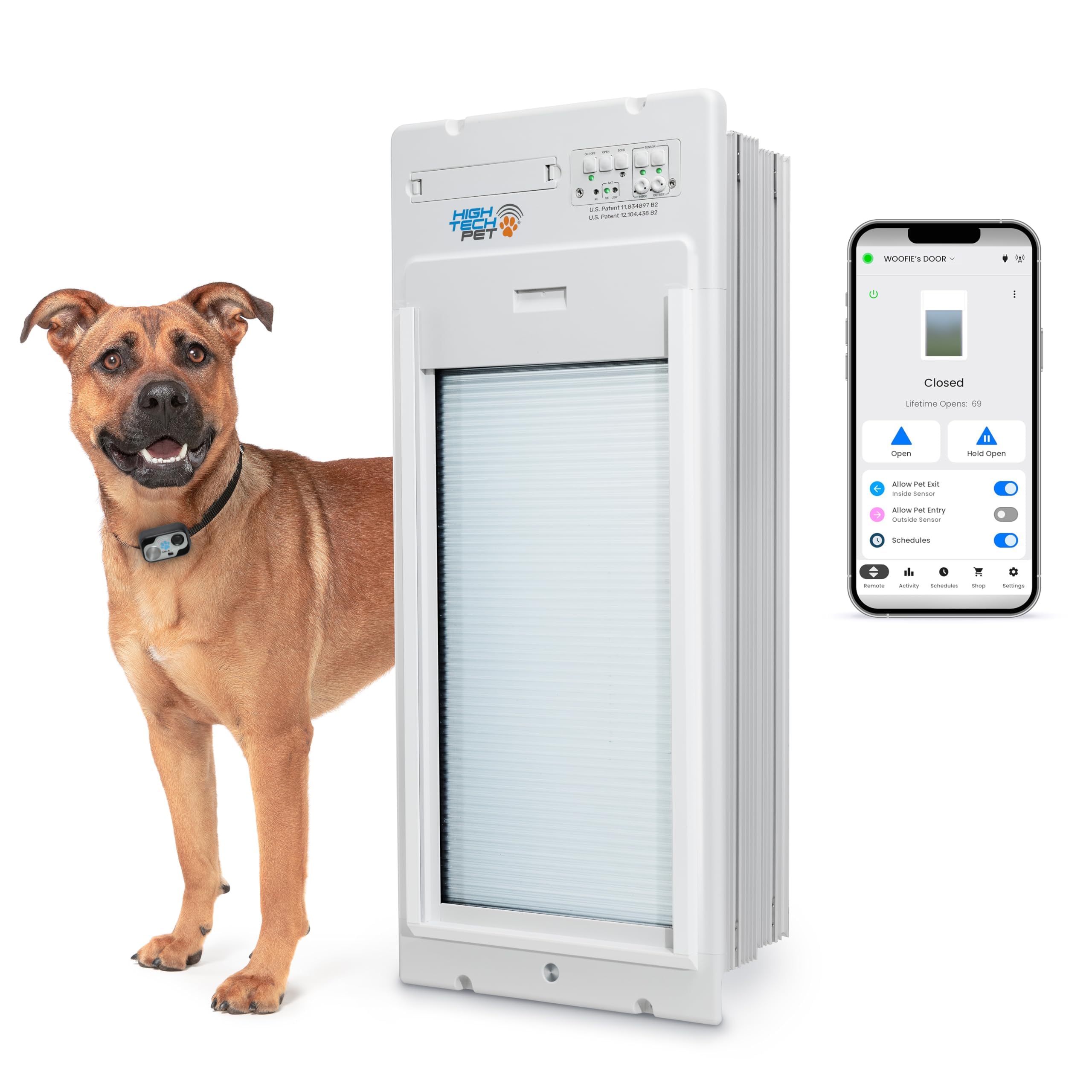 High Tech Pet WiFi Roll Up Smart Automatic Pet Door