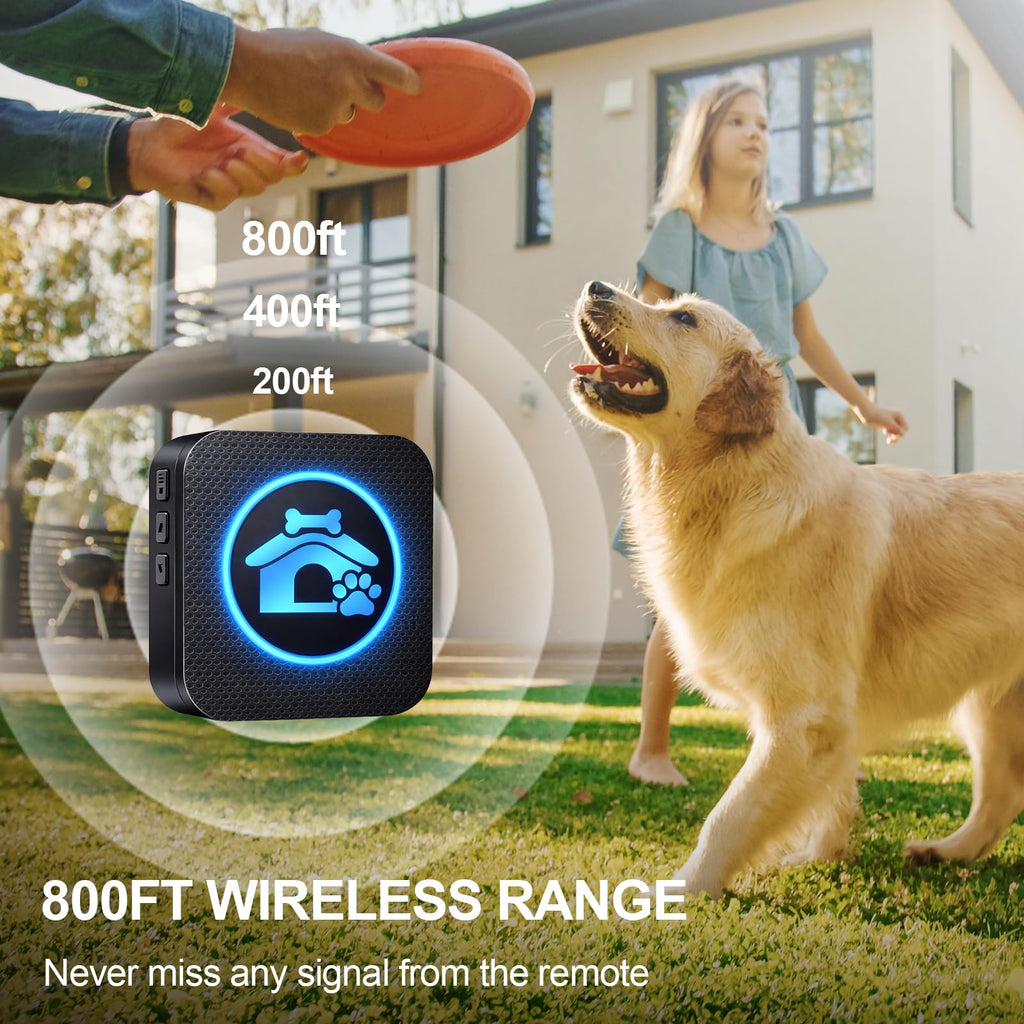 Self-Illuminating Wireless Dog Door Bell for Potty Training