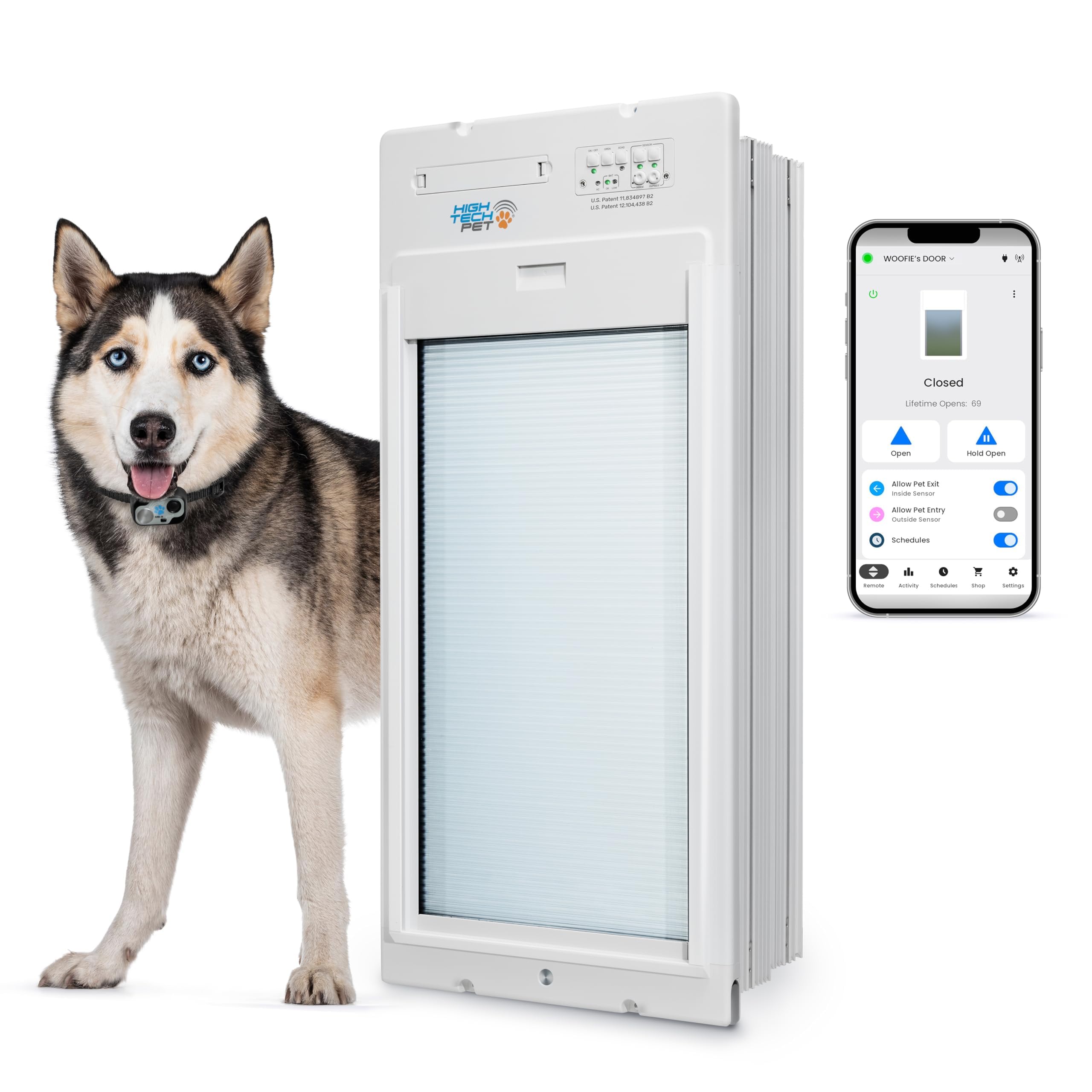 High Tech Pet WiFi Roll Up Smart Automatic Pet Door