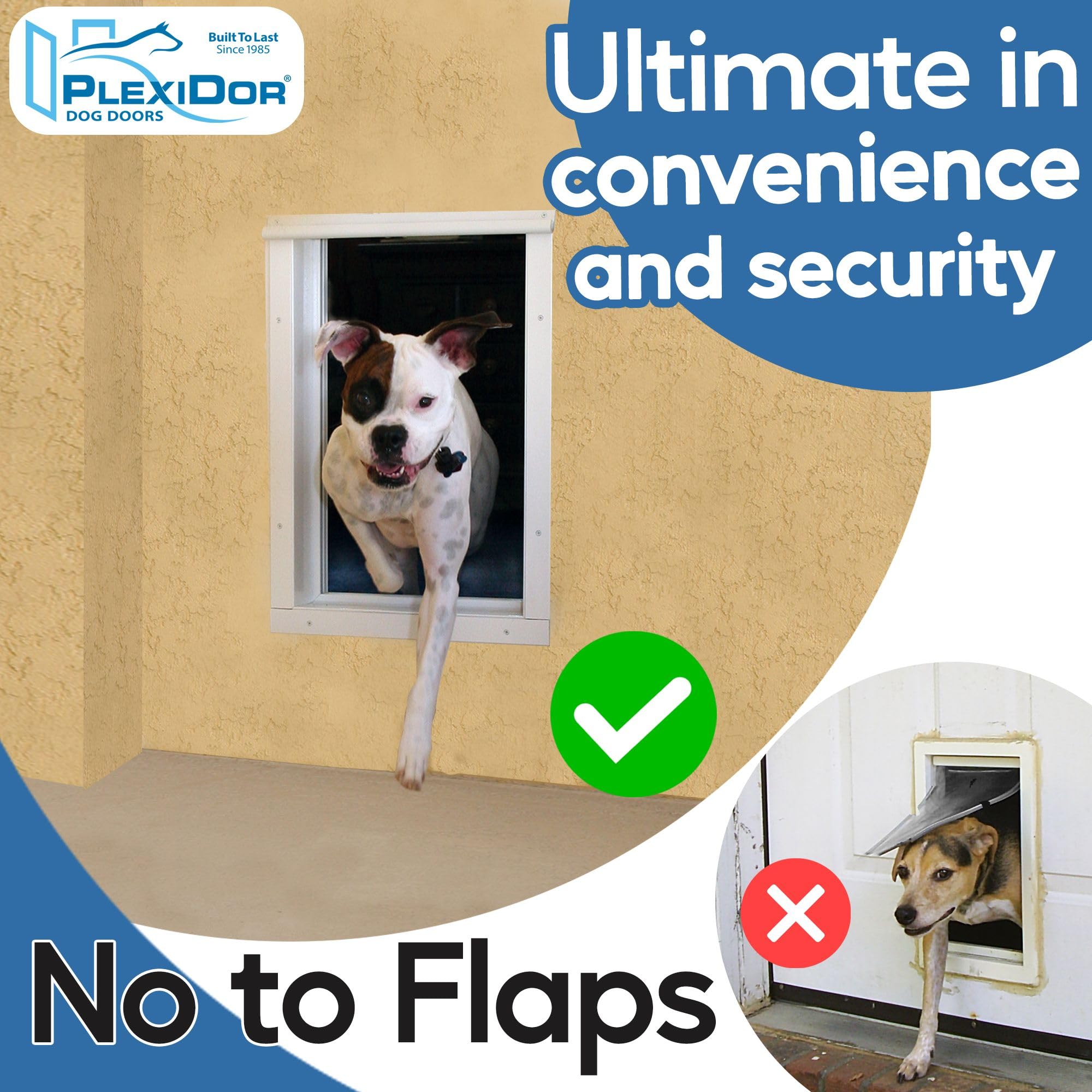 Plexidor Large Wall Mount Electronic Pet Door