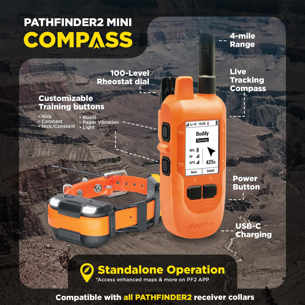 PATHFINDER2 Family Dog GPS Tracking and Training System