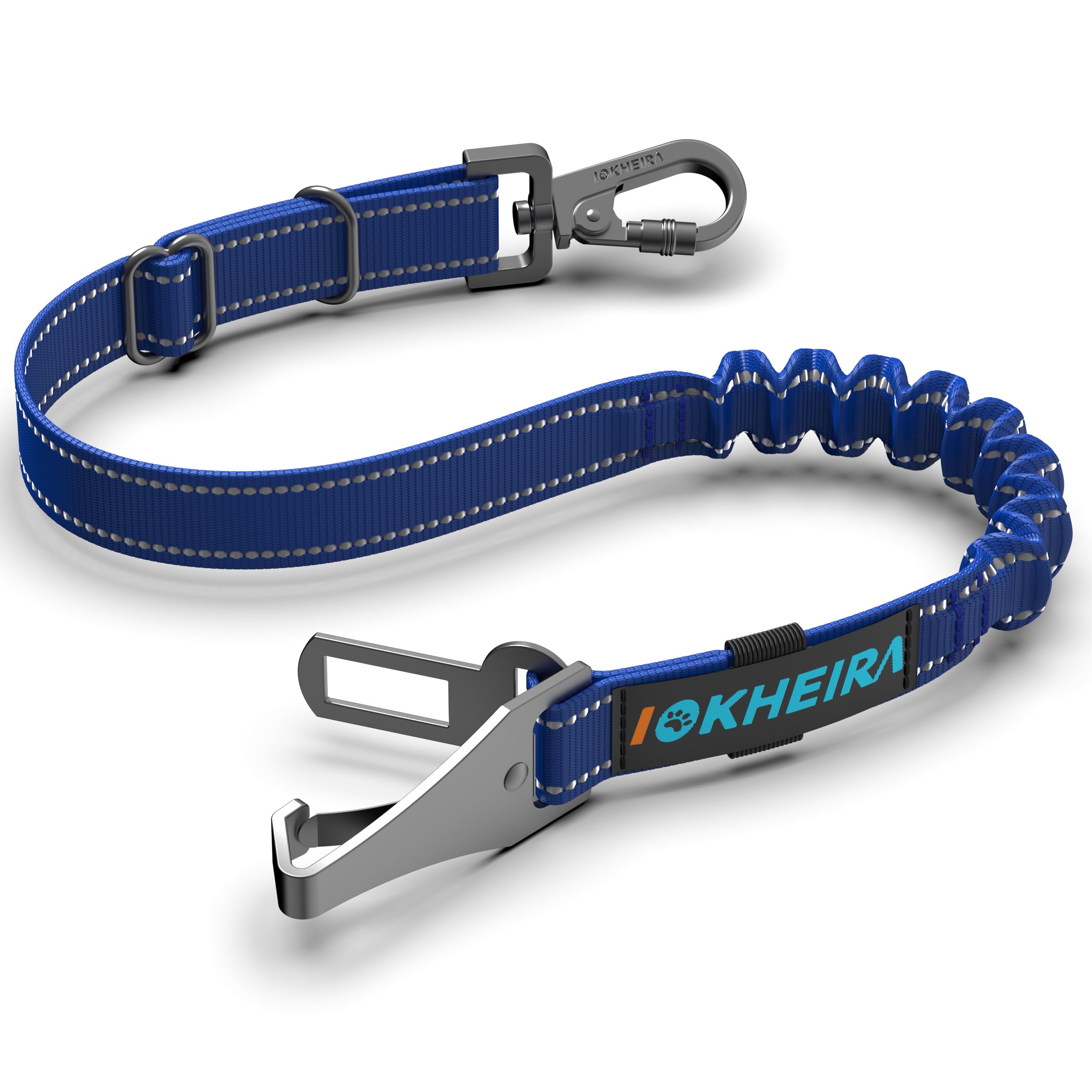 Adjustable 3-in-1 Reflective Dog Car Seat Belt Harness