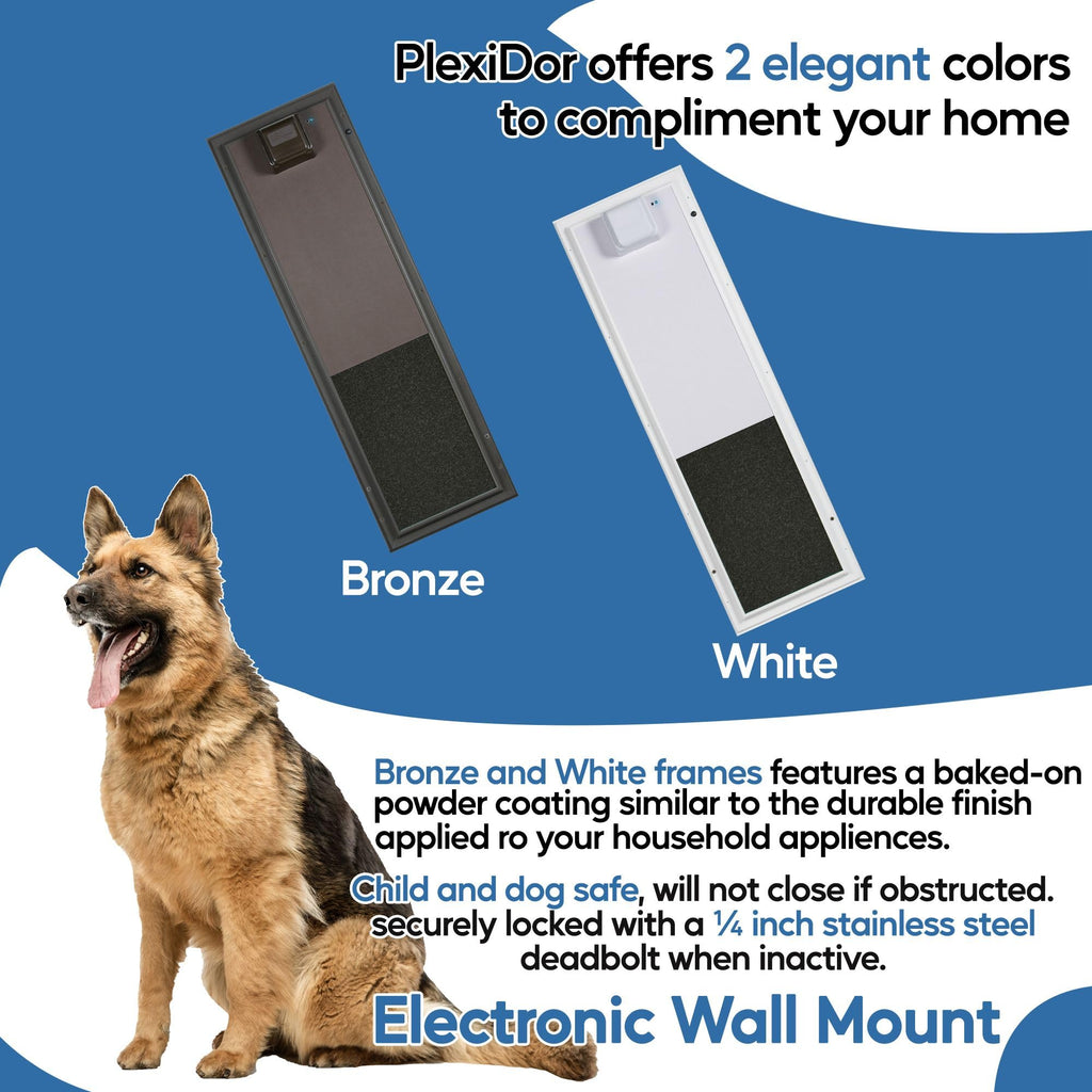 Plexidor Large Wall Mount Electronic Pet Door