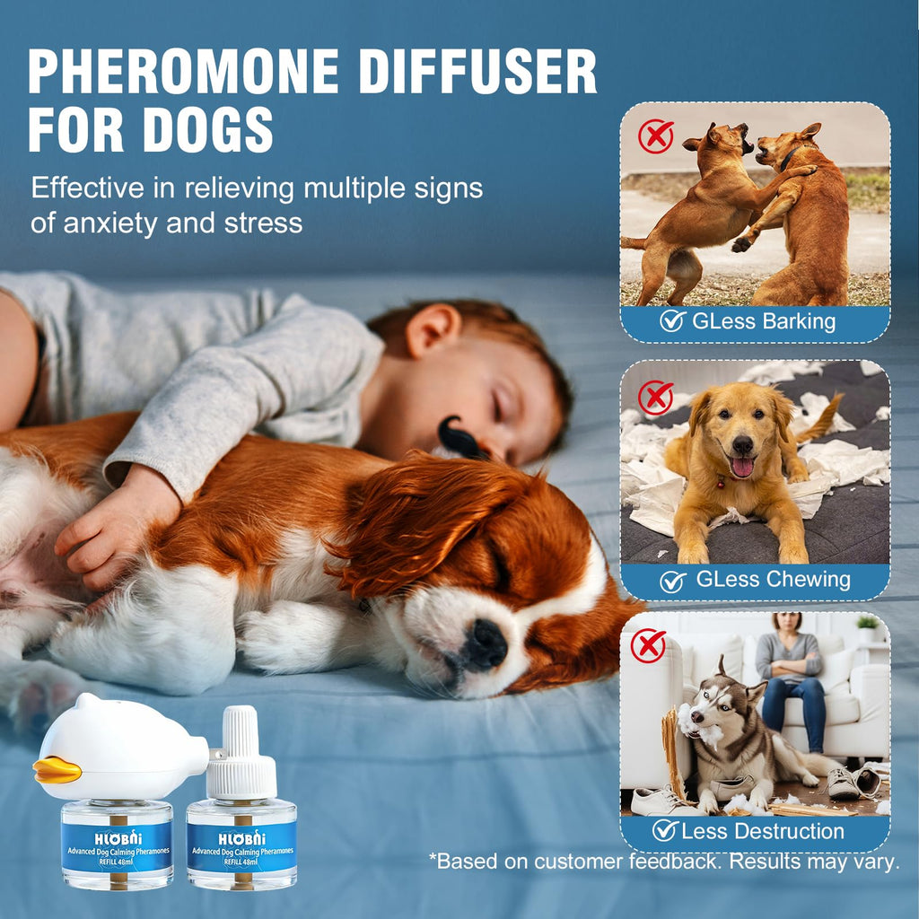 HLOBNI Dog Calming Pheromone Diffuser Kit 2-Pack