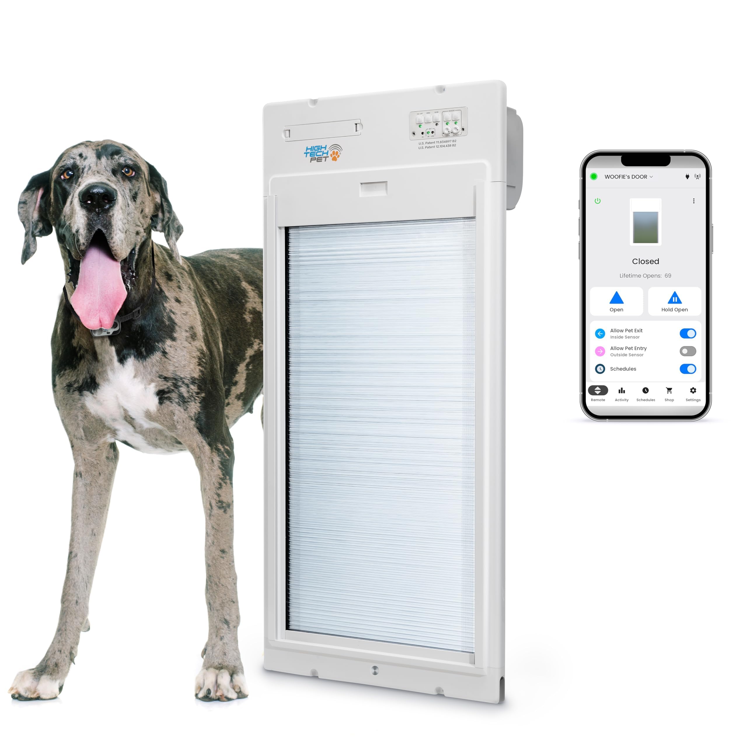 High Tech Pet WiFi Roll Up Smart Automatic Pet Door