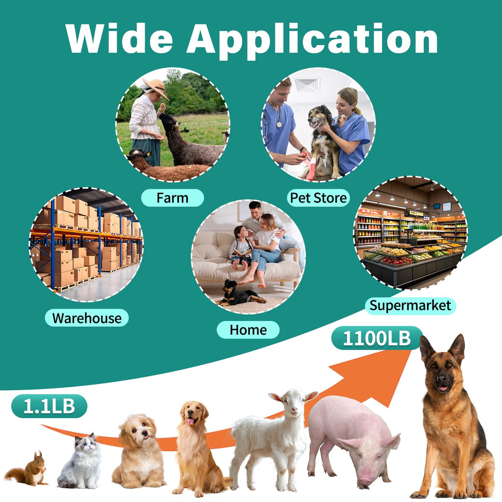 Wixeeua Digital Pet and Shipping Scale with Tare Hold Count