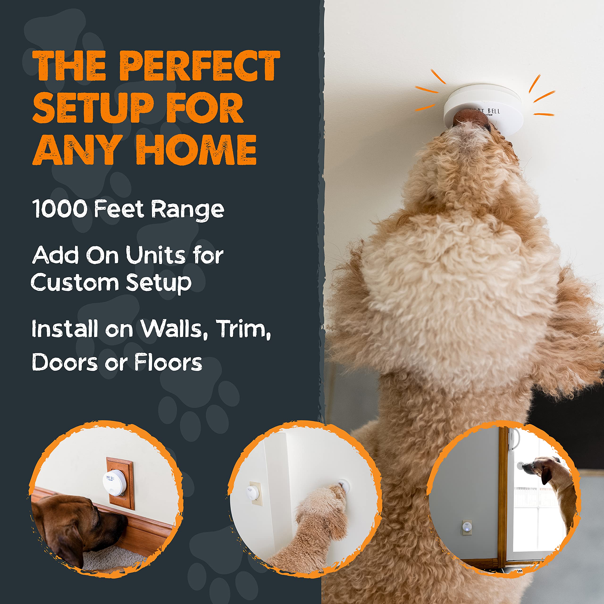 Mighty Paw Smart Dog Door Bell for Potty Training