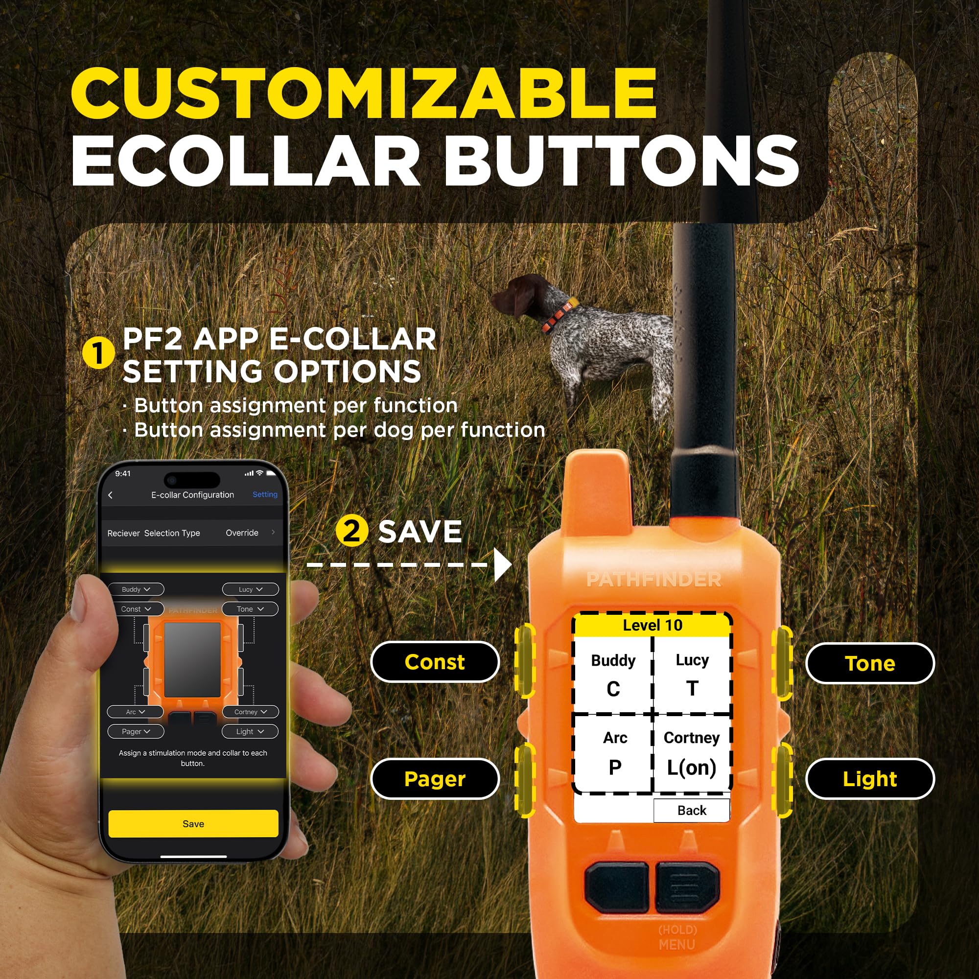PATHFINDER2 Family Dog GPS Tracking and Training System