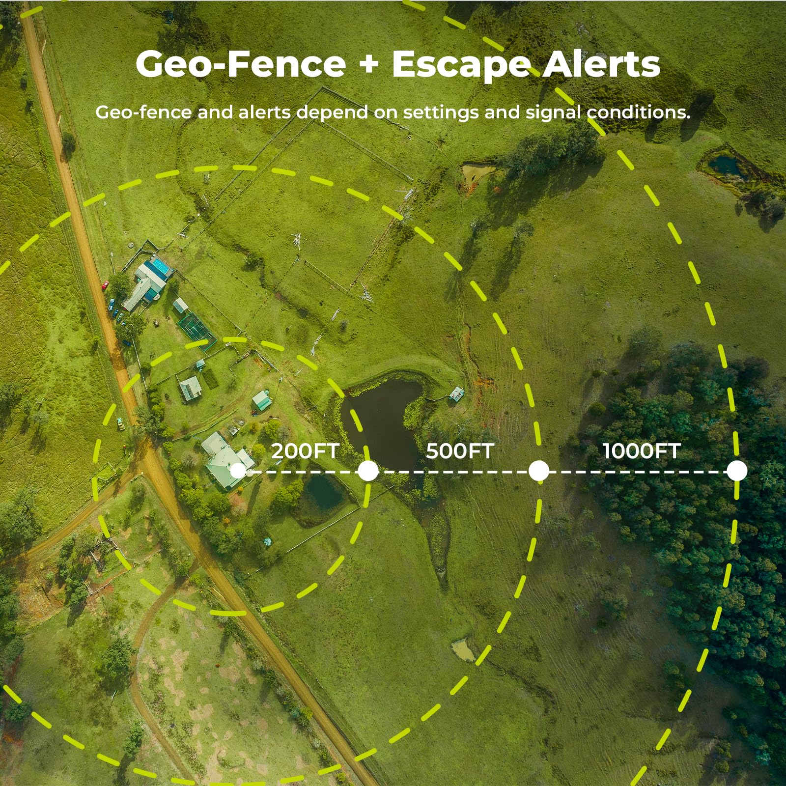 Off-Grid GPS Dog Tracker with Virtual Fence No Monthly Fee